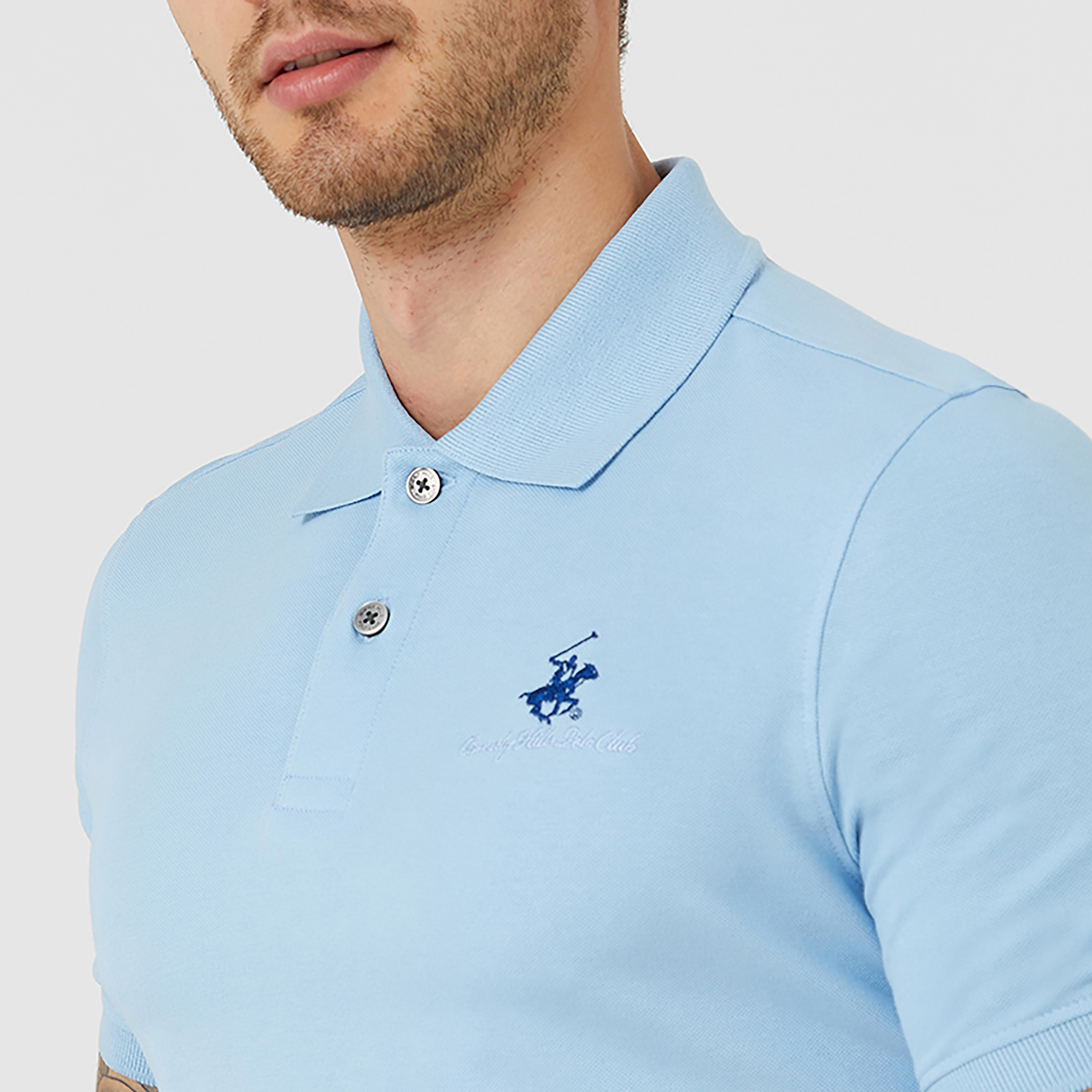 Beverly Hills Polo Club Logo Collared Short Sleeves Polo T-Shirt-men-clothing-tshirtsandpolos-polos-image-3