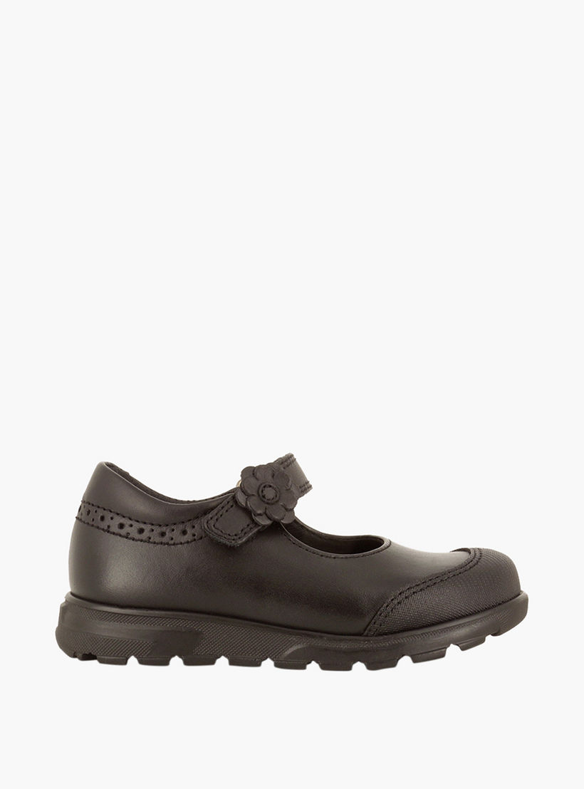 حذاء مدرسي بزينة حزام وشريط إغلاق لاصق للبنات من بابلوسكي-girls-shoes-maryjanes-image-1