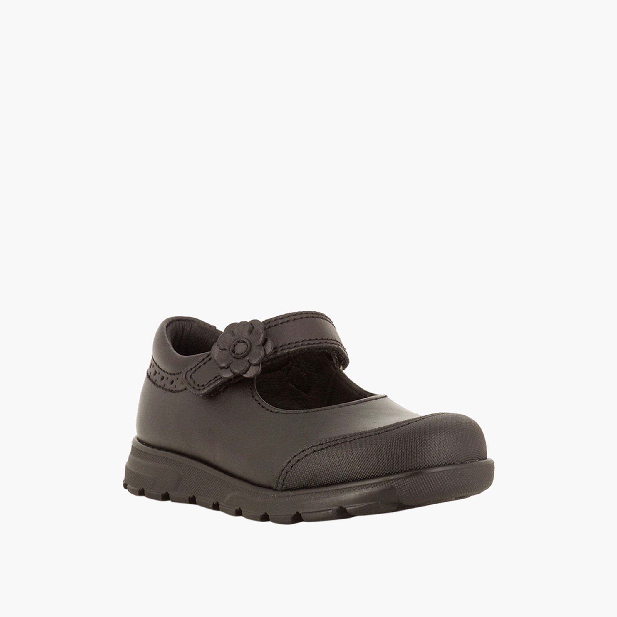 حذاء مدرسي بزينة حزام وشريط إغلاق لاصق للبنات من بابلوسكي-girls-shoes-maryjanes-image-2