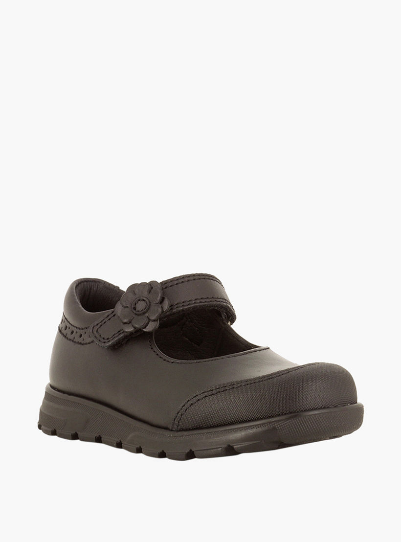 حذاء مدرسي بزينة حزام وشريط إغلاق لاصق للبنات من بابلوسكي-girls-shoes-maryjanes-image-2