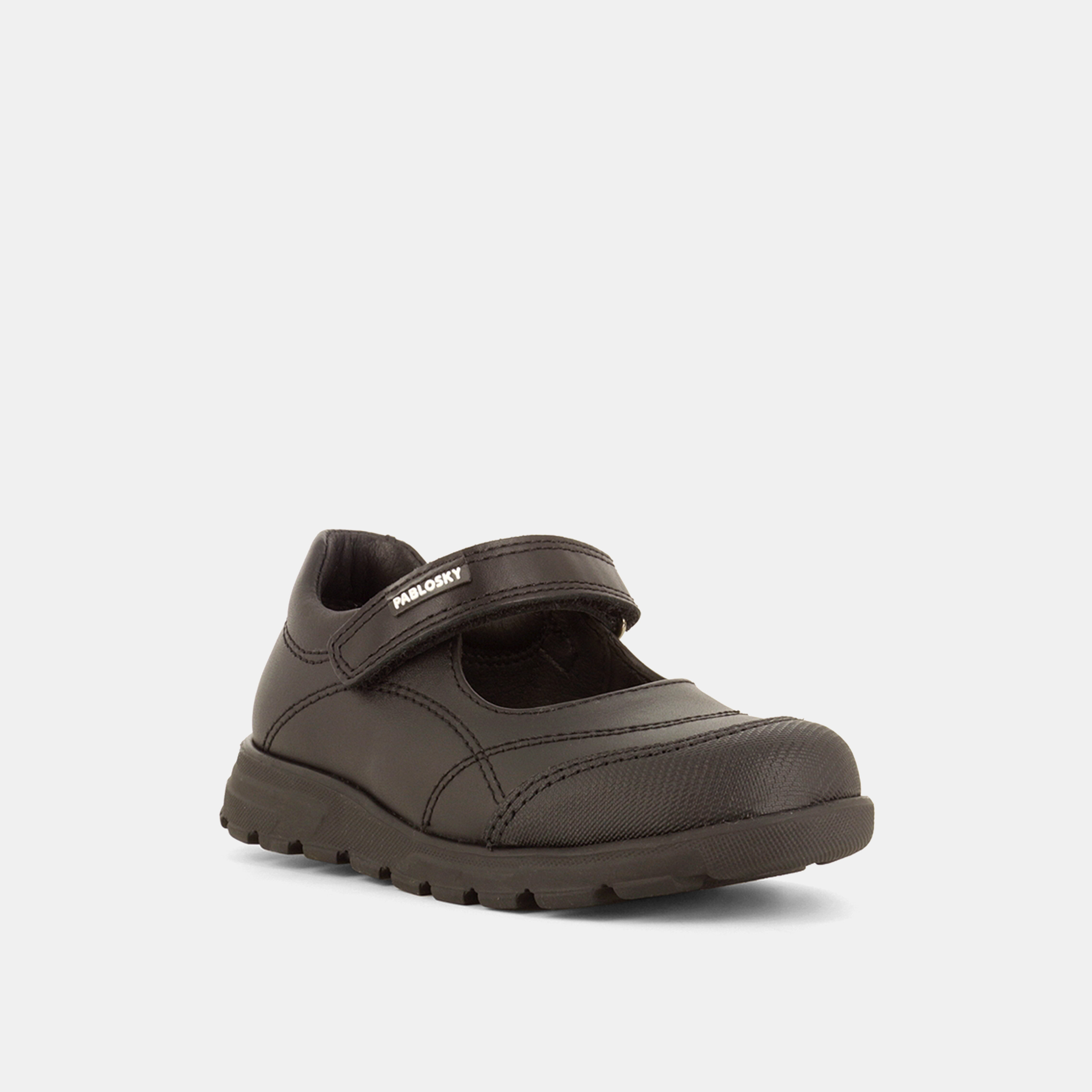 حذاء ماري جين سادة بشريط إغلاق للبنات من بابلوسكي-girls-shoes-schoolshoes-image-6