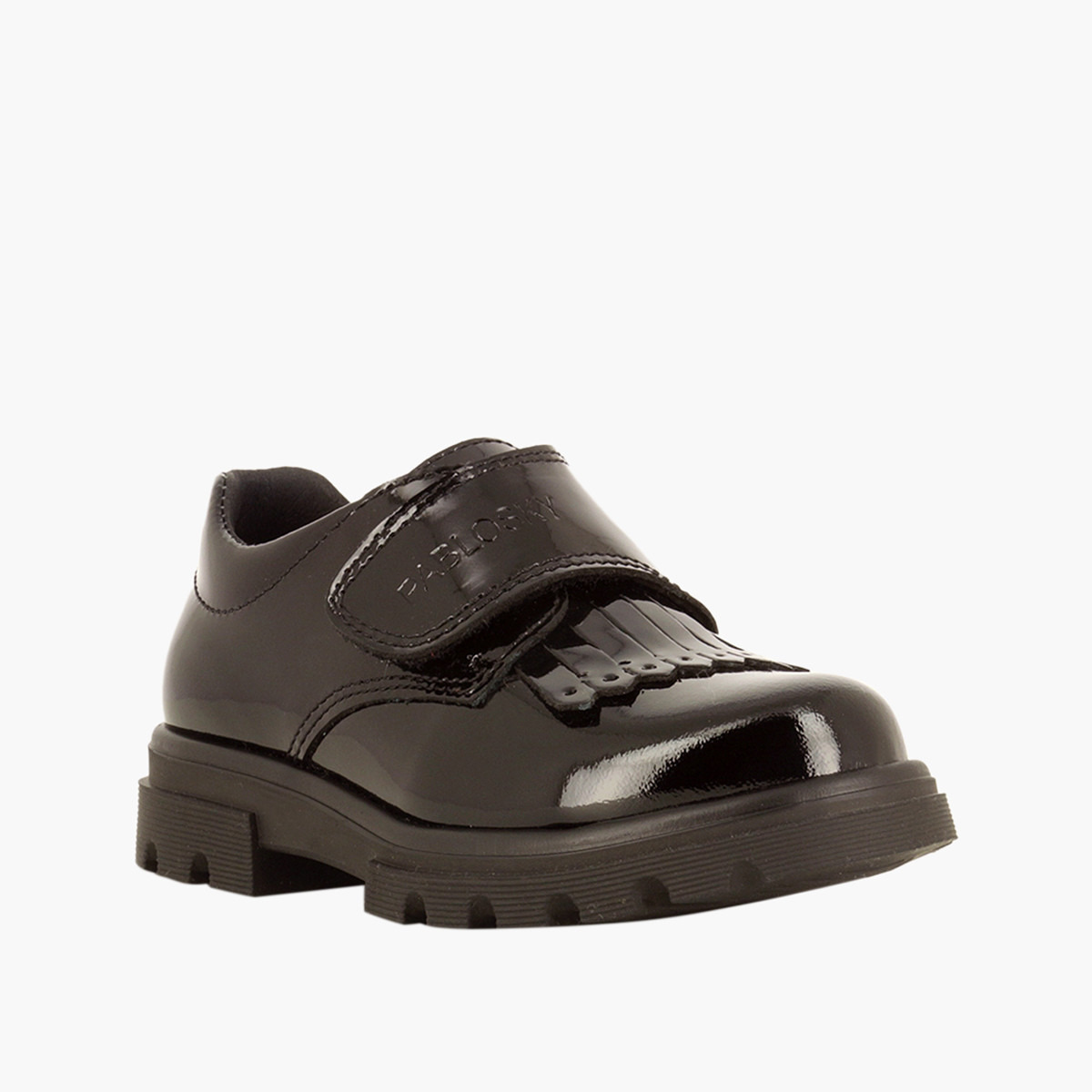 Pablosky Girls' Loafers with Hook and Loop Closure-girls-shoes-schoolshoes-image-2