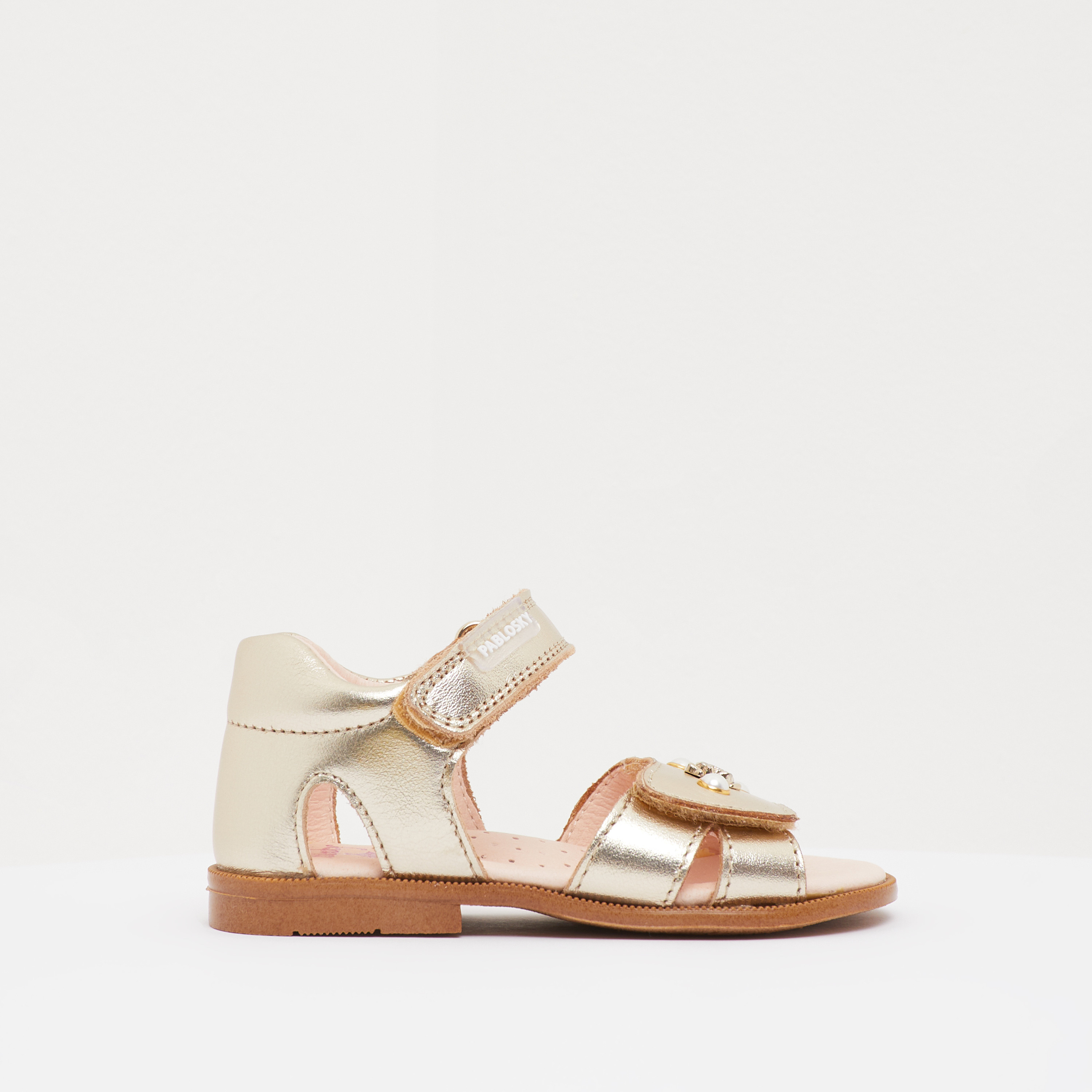 صندل مسطح بشريط إغلاق لاصق للبنات من بابلوسكي-girls-shoes-sandals-image-1