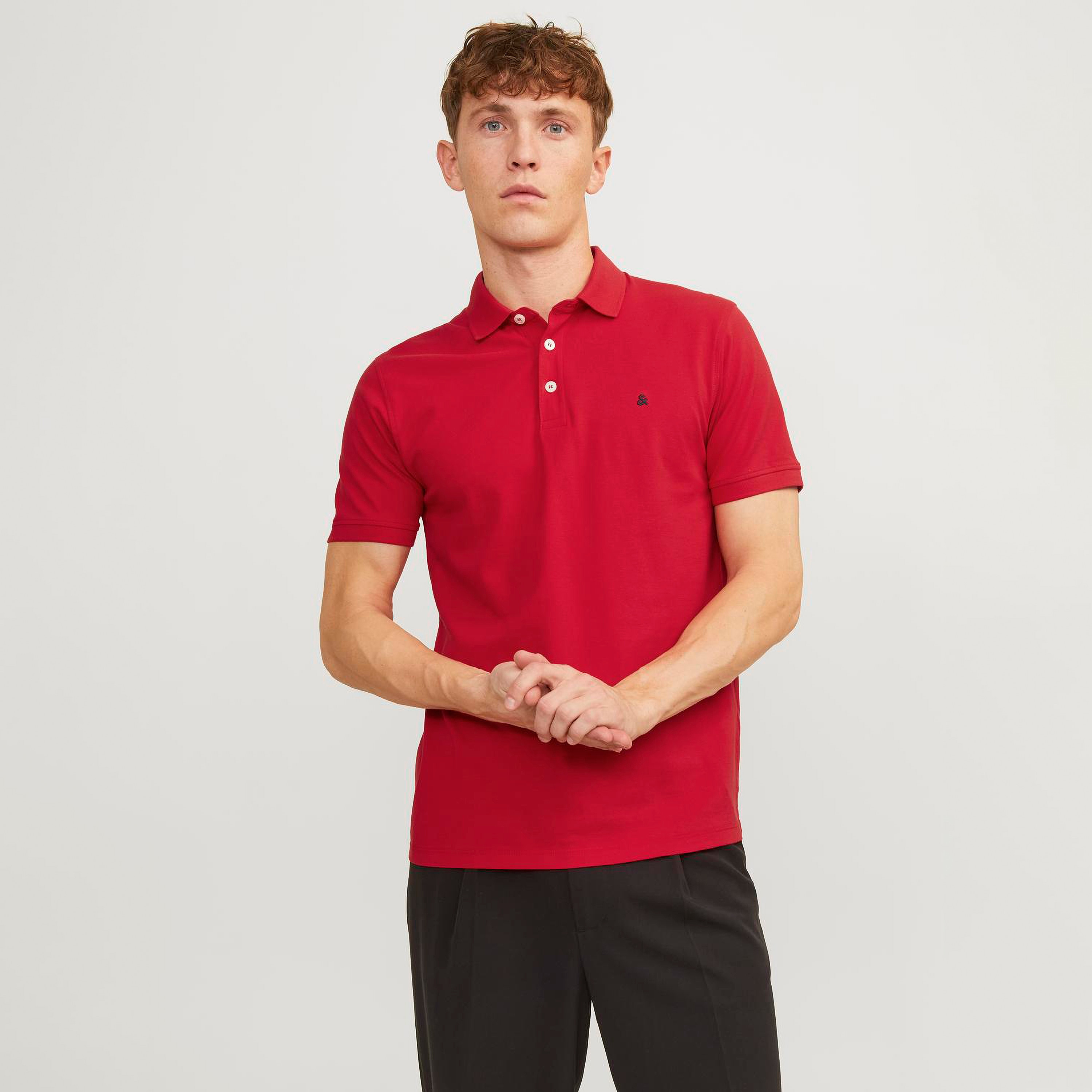 تيشيرت بولو بأكمام قصيرة وياقة سادة من جاك آند جونز-men-clothing-tshirtsandpolos-polos-image-6