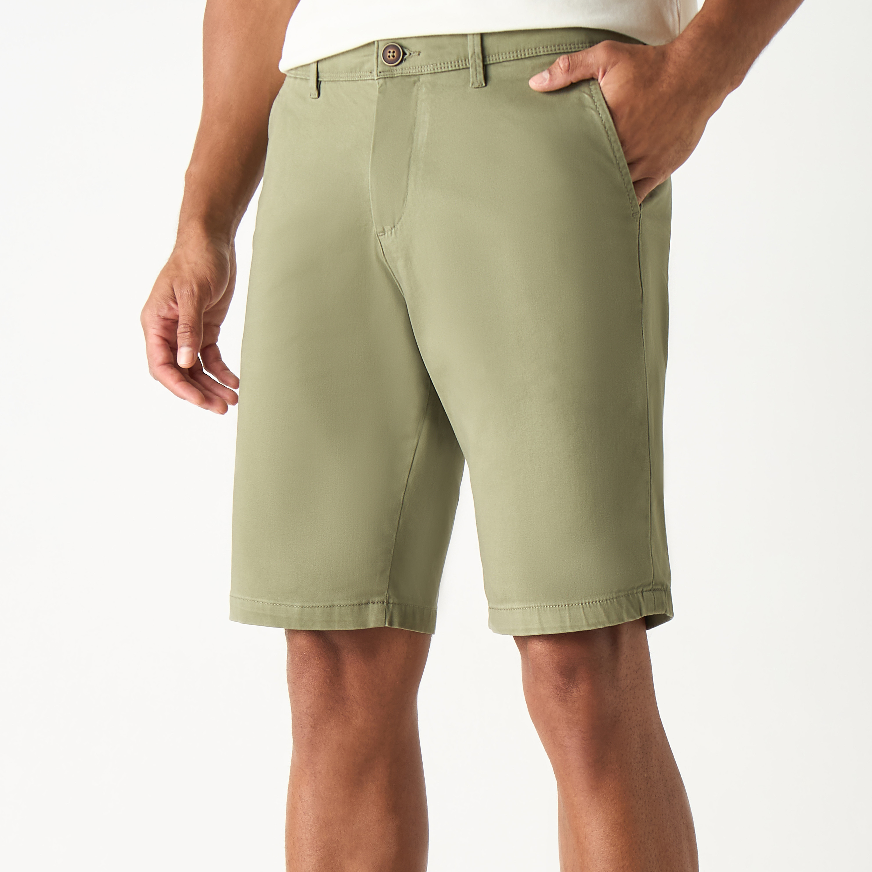 Jack & Jones Plain Mid-Rise Buttoned Chino Shorts-men-clothing-bottoms-shorts-image-6