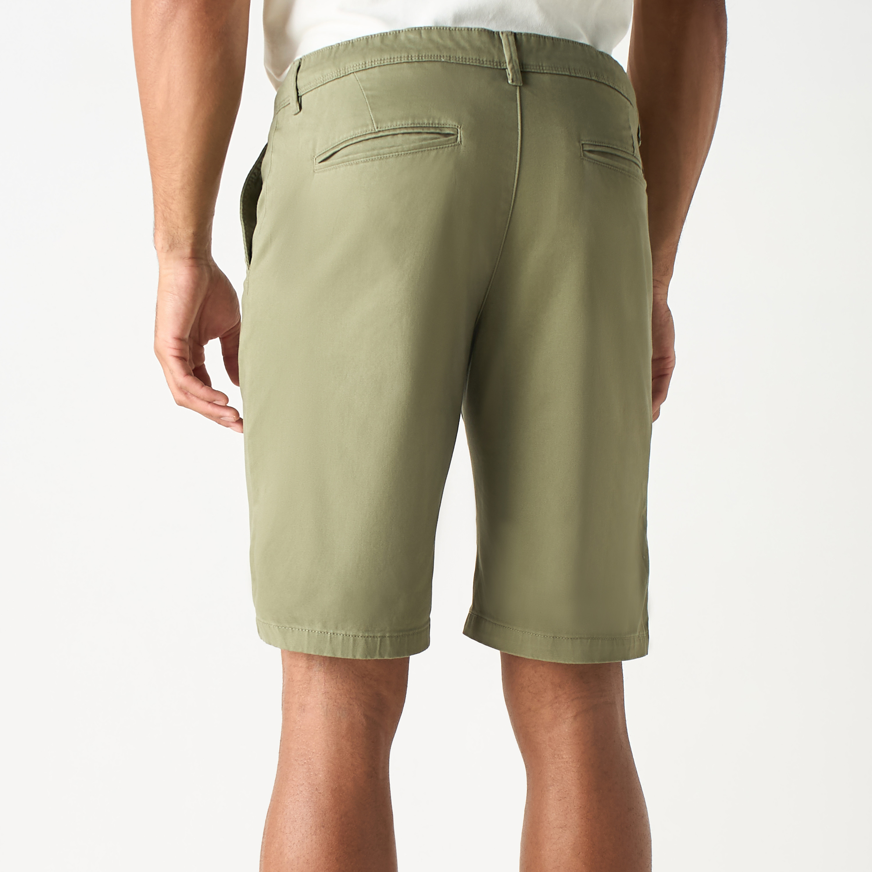 Jack & Jones Plain Mid-Rise Buttoned Chino Shorts-men-clothing-bottoms-shorts-image-8