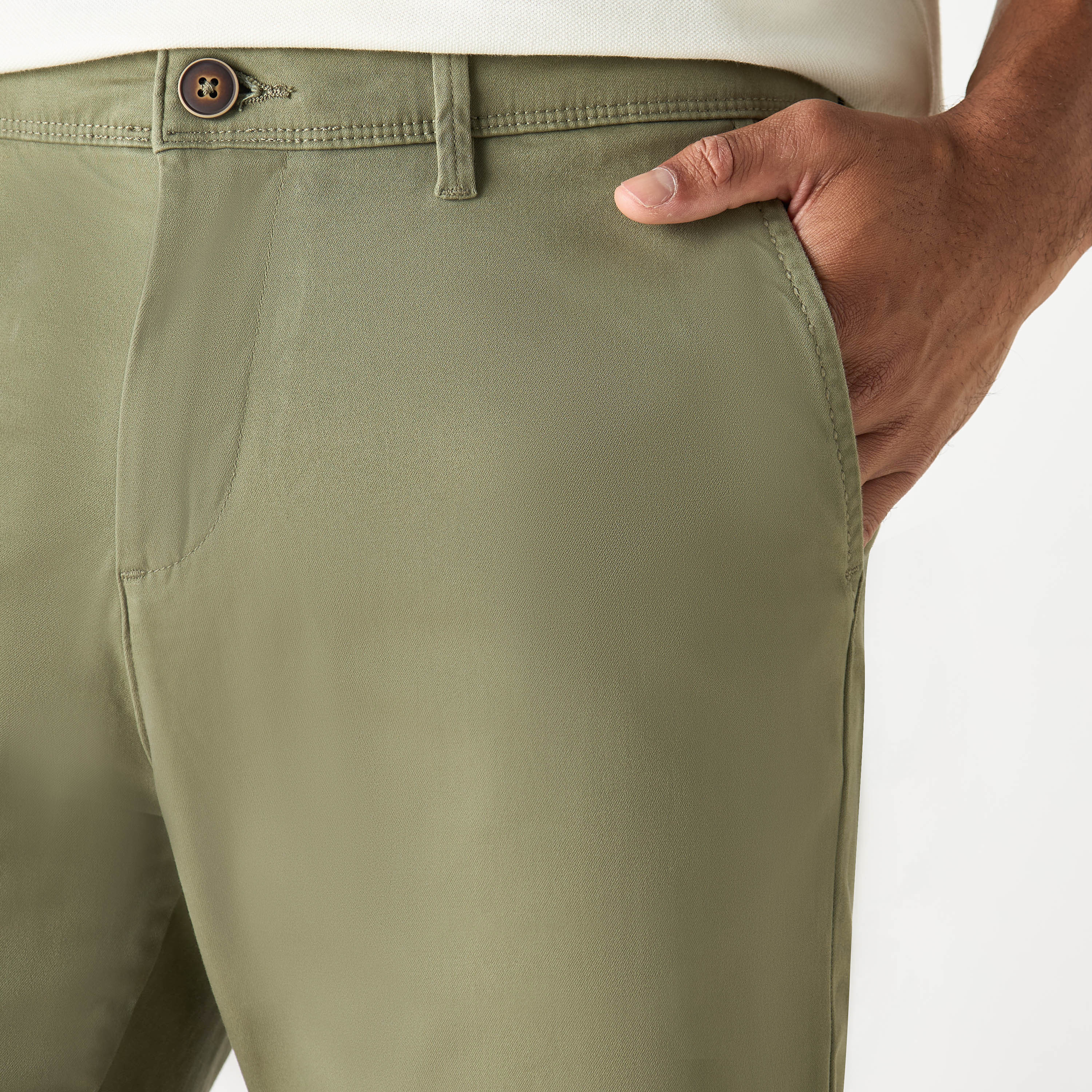 Jack & Jones Plain Mid-Rise Buttoned Chino Shorts-men-clothing-bottoms-shorts-image-9