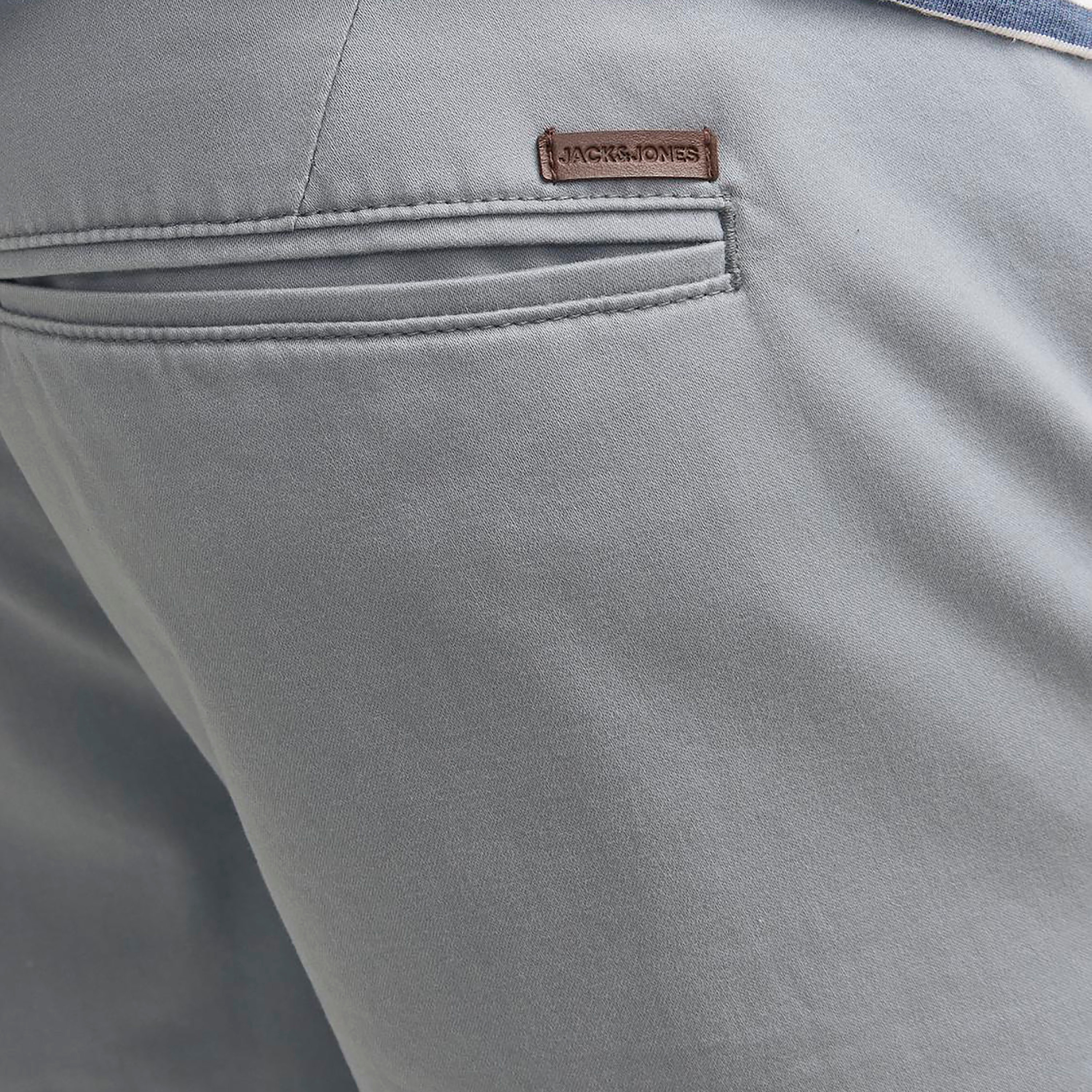 Jack & Jones Plain Mid-Rise Buttoned Chino Shorts-men-clothing-bottoms-shorts-image-3