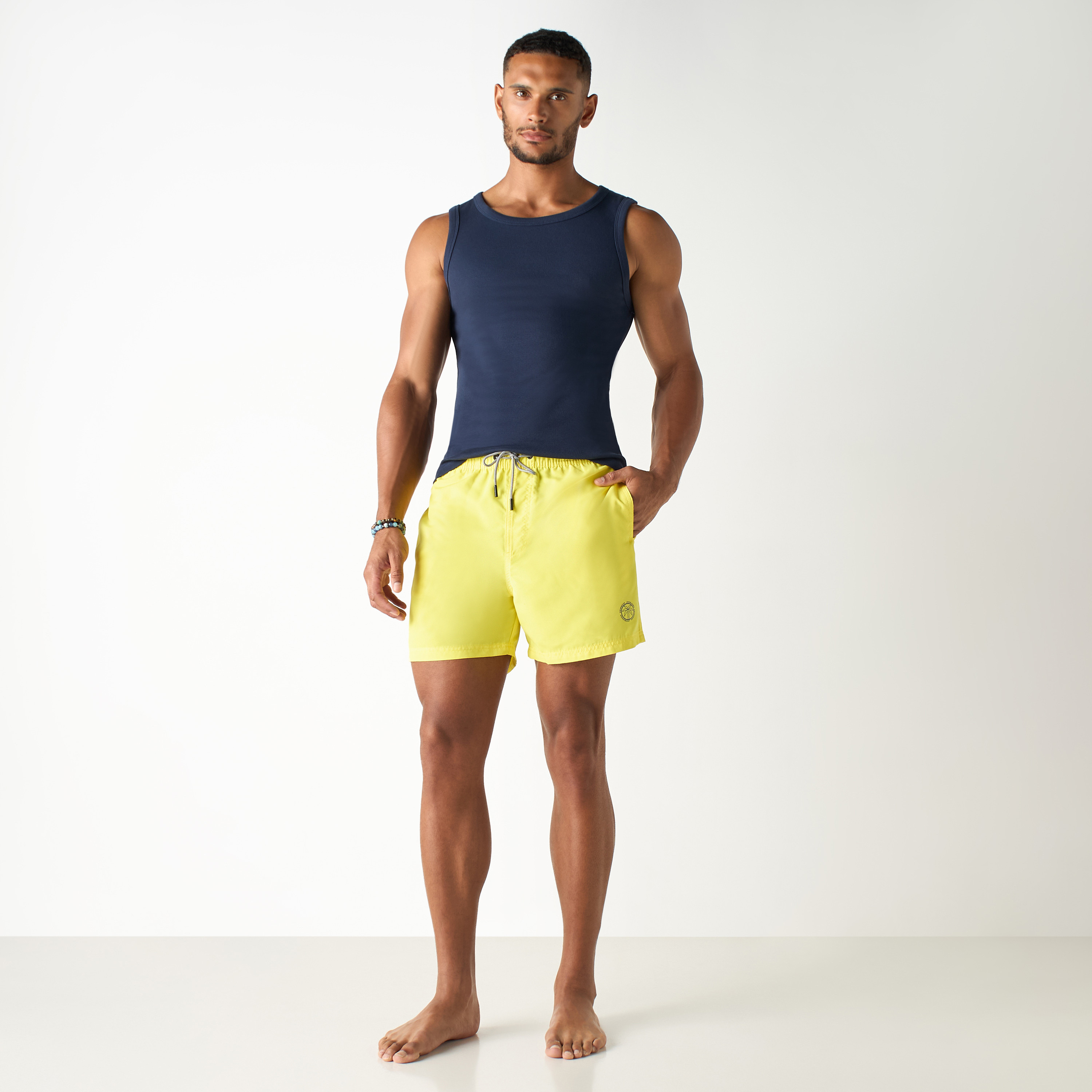 شورت سباحة برباط على الخصر من جاك آند جونز -men-clothing-bottoms-shorts-image-6