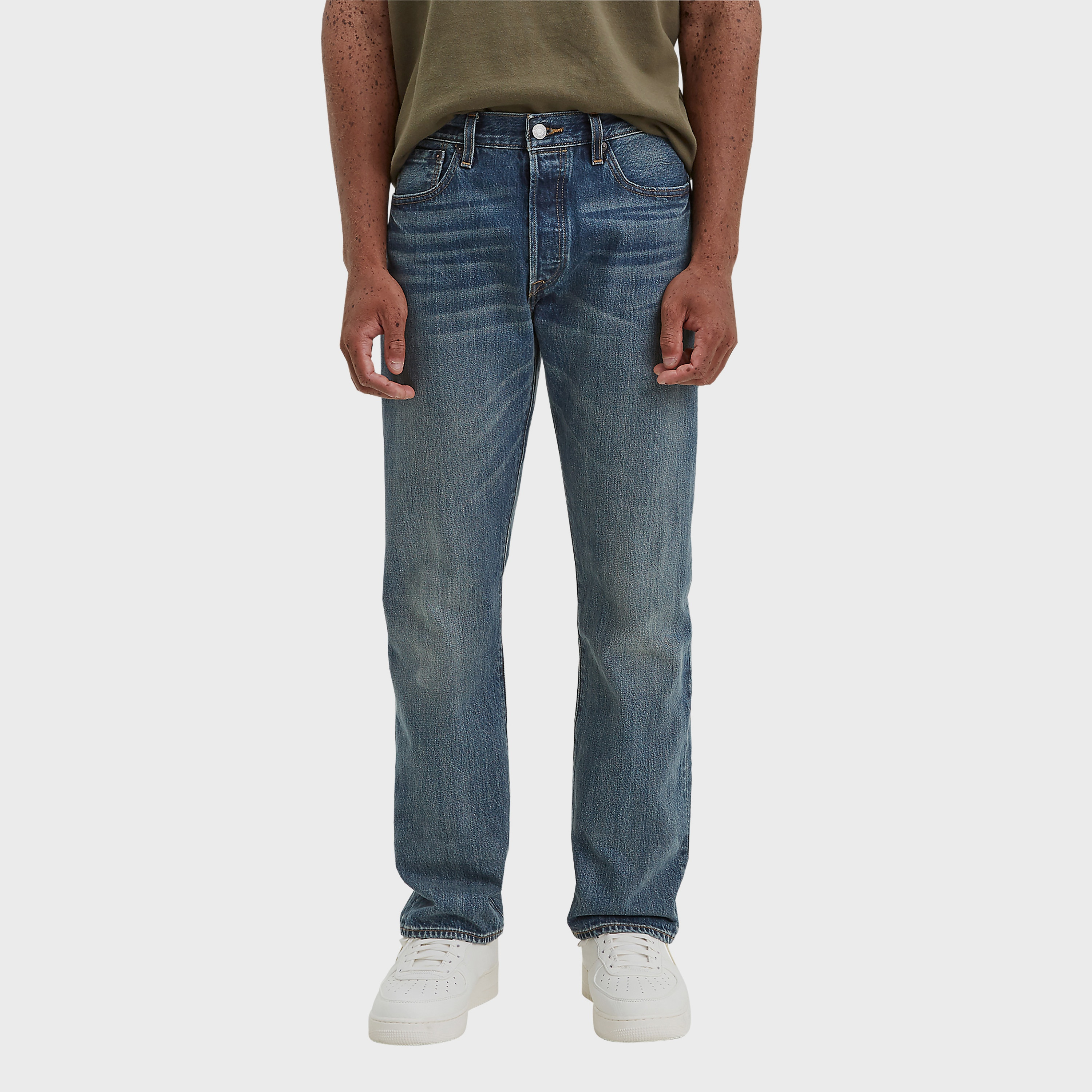 جينز ليفيس 501 الأزرق متوسط الارتفاع بإغلاق الأزرار-men-clothing-bottoms-jeans-image-1