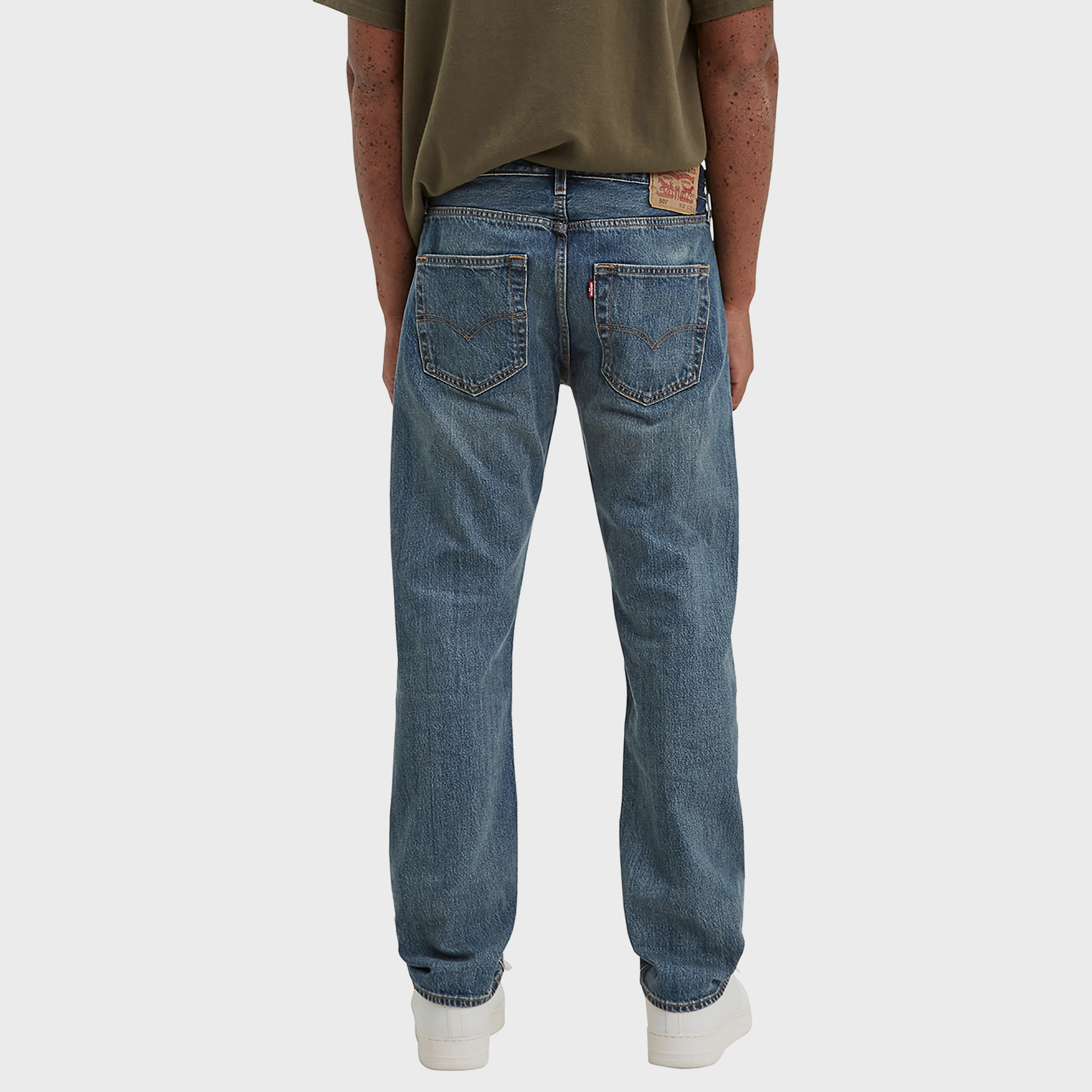 Levis 501 Blue Mid-Rise Button Closure Jeans-men-clothing-bottoms-jeans-image-3