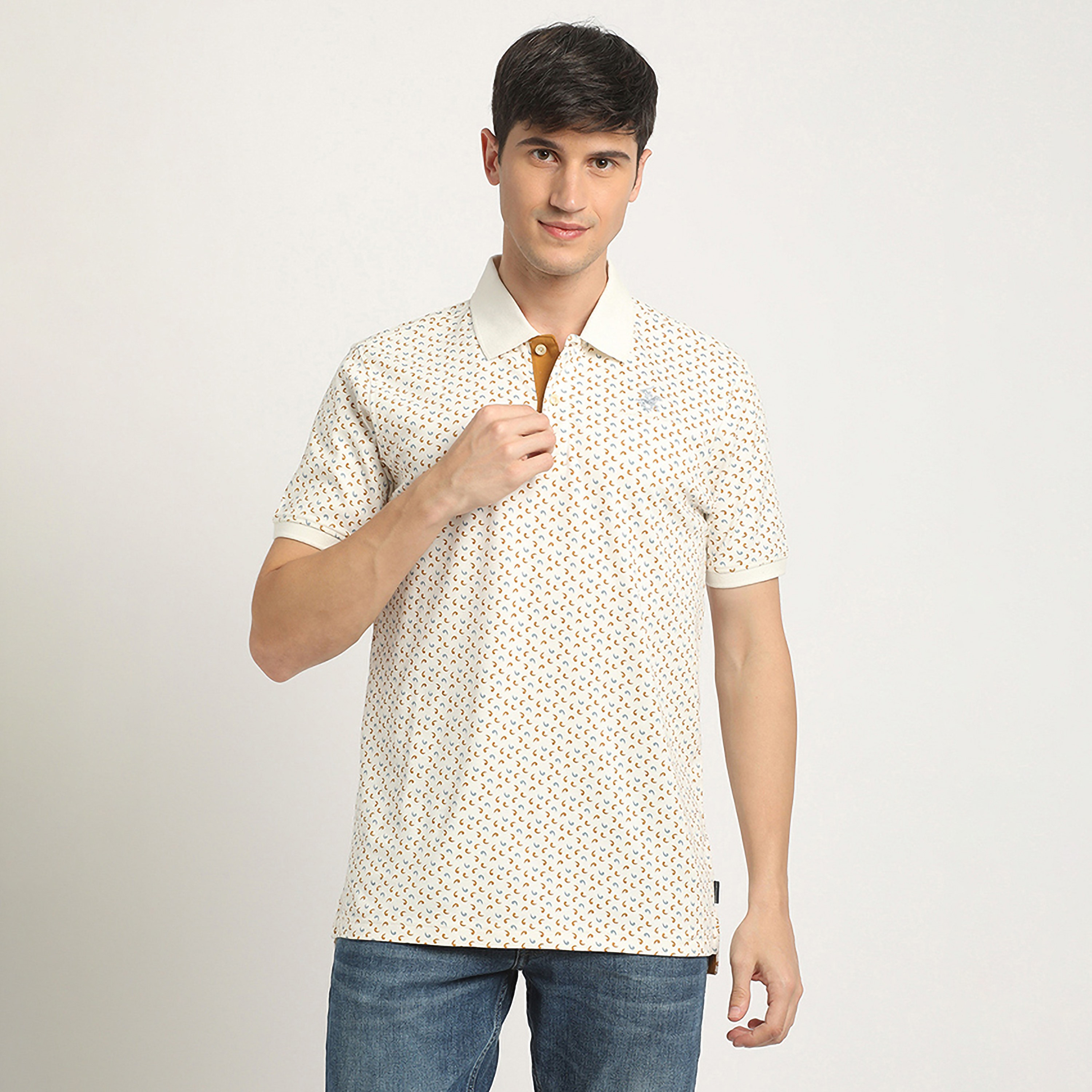 تي شيرت بولو من بيفرلي هيلز بولو كلوب بياقة وأكمام قصيرة مع مطبوع كامل-men-clothing-tshirtsandpolos-polos-image-1