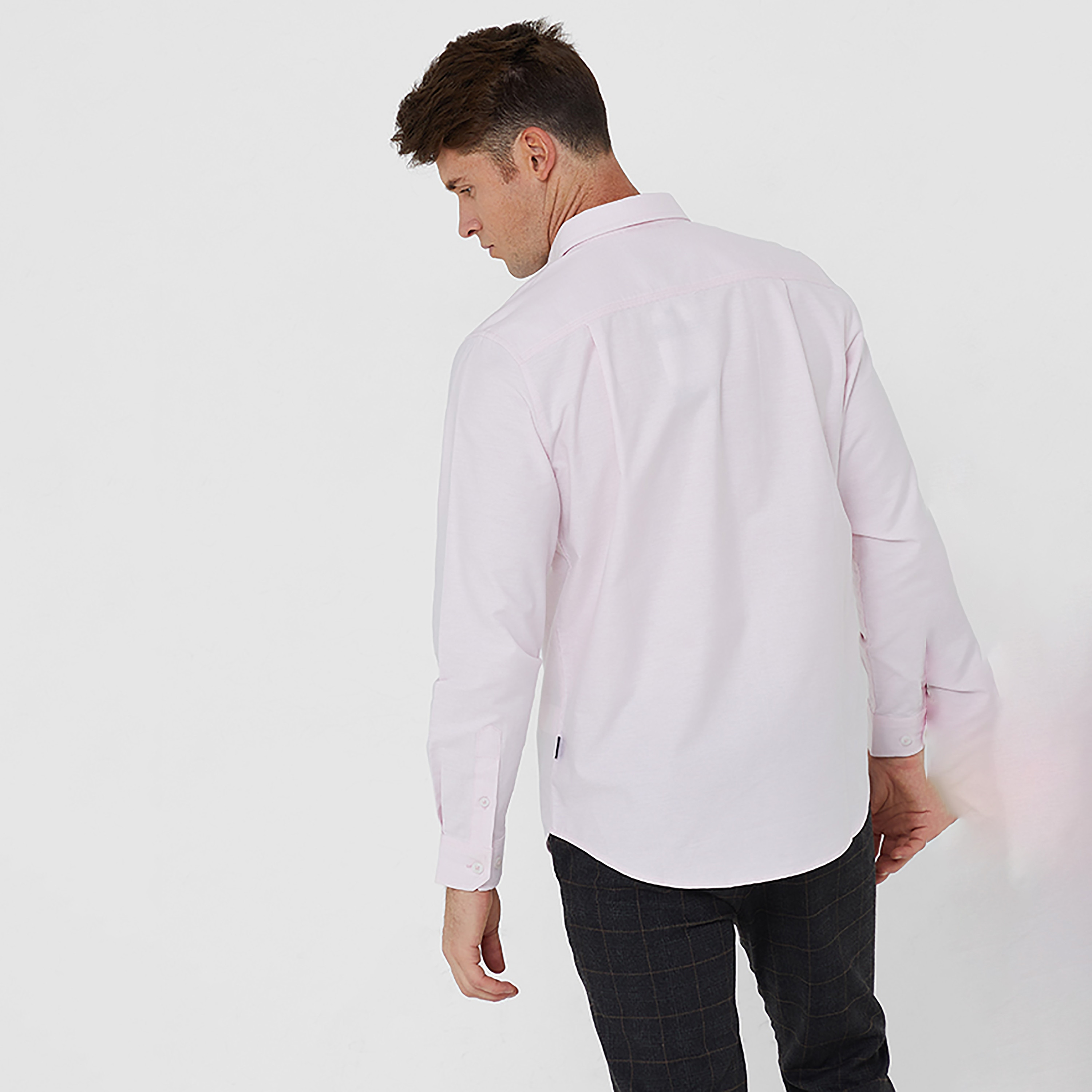 Beverly Hills Polo Club Regular Fit Logo Collared Long Sleeves Men's Shirt-men-clothing-shirts-image-4