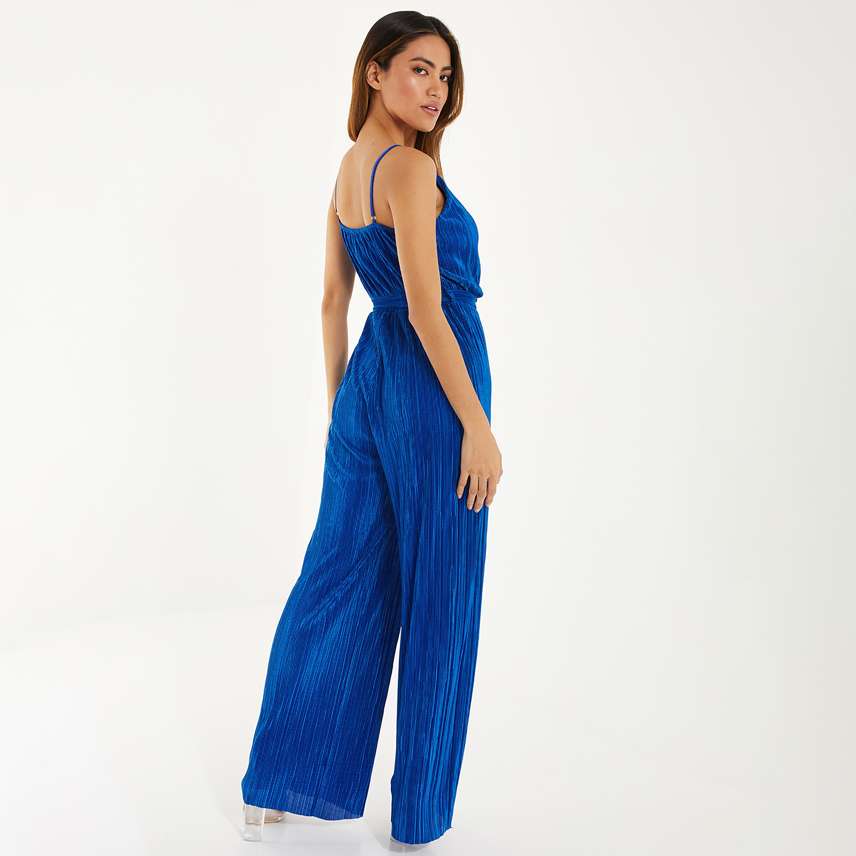 جمبسوت ملفوف بحزام كتف مضلع من كويز-women-clothing-jumpsuits-image-3