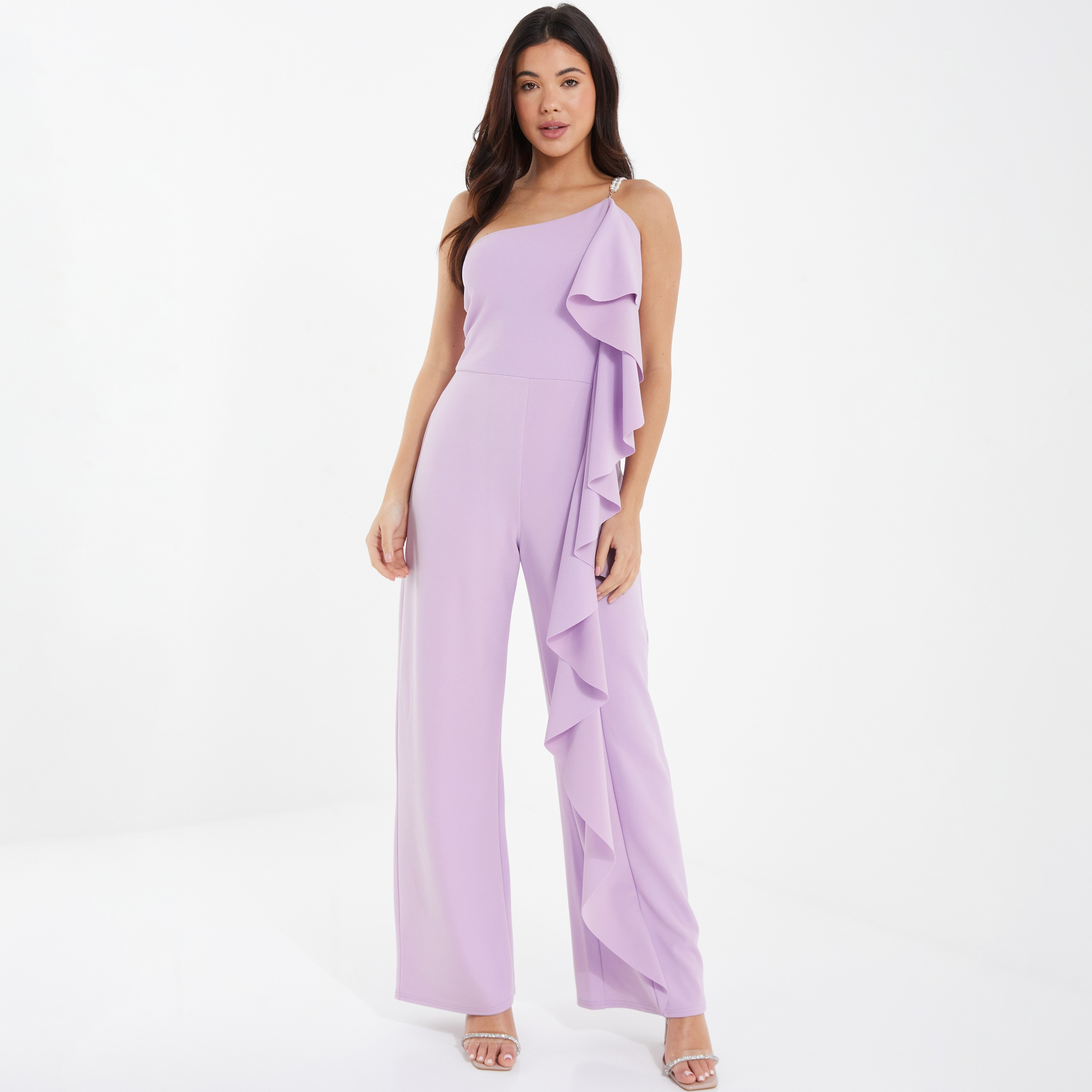  جمبسوت مكشكش بكتف واحد من كويز-women-clothing-jumpsuits-image-1