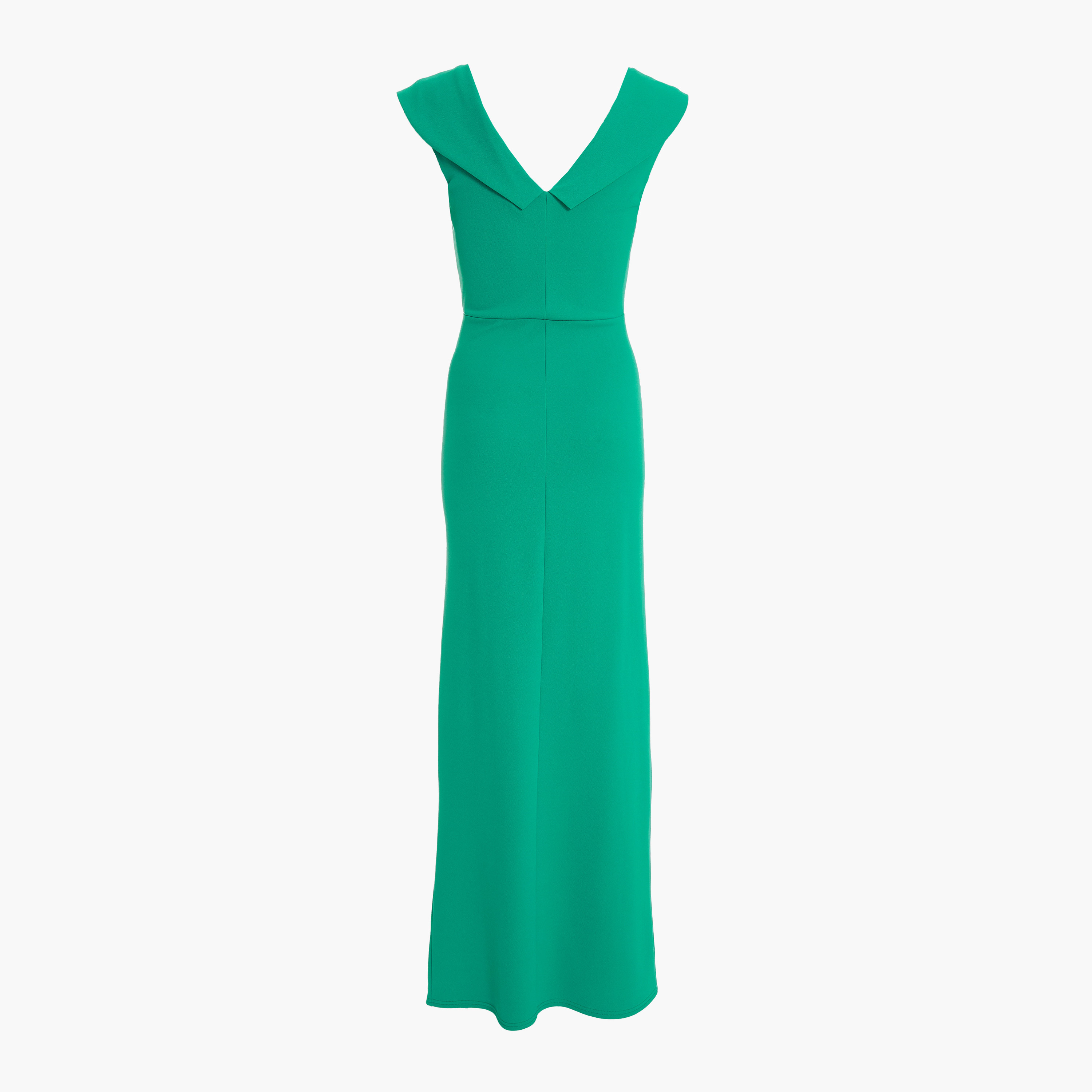  فستان ماكسي بفتحة مع رقبة سادة من كويز باردو-women-clothing-dresses-image-5