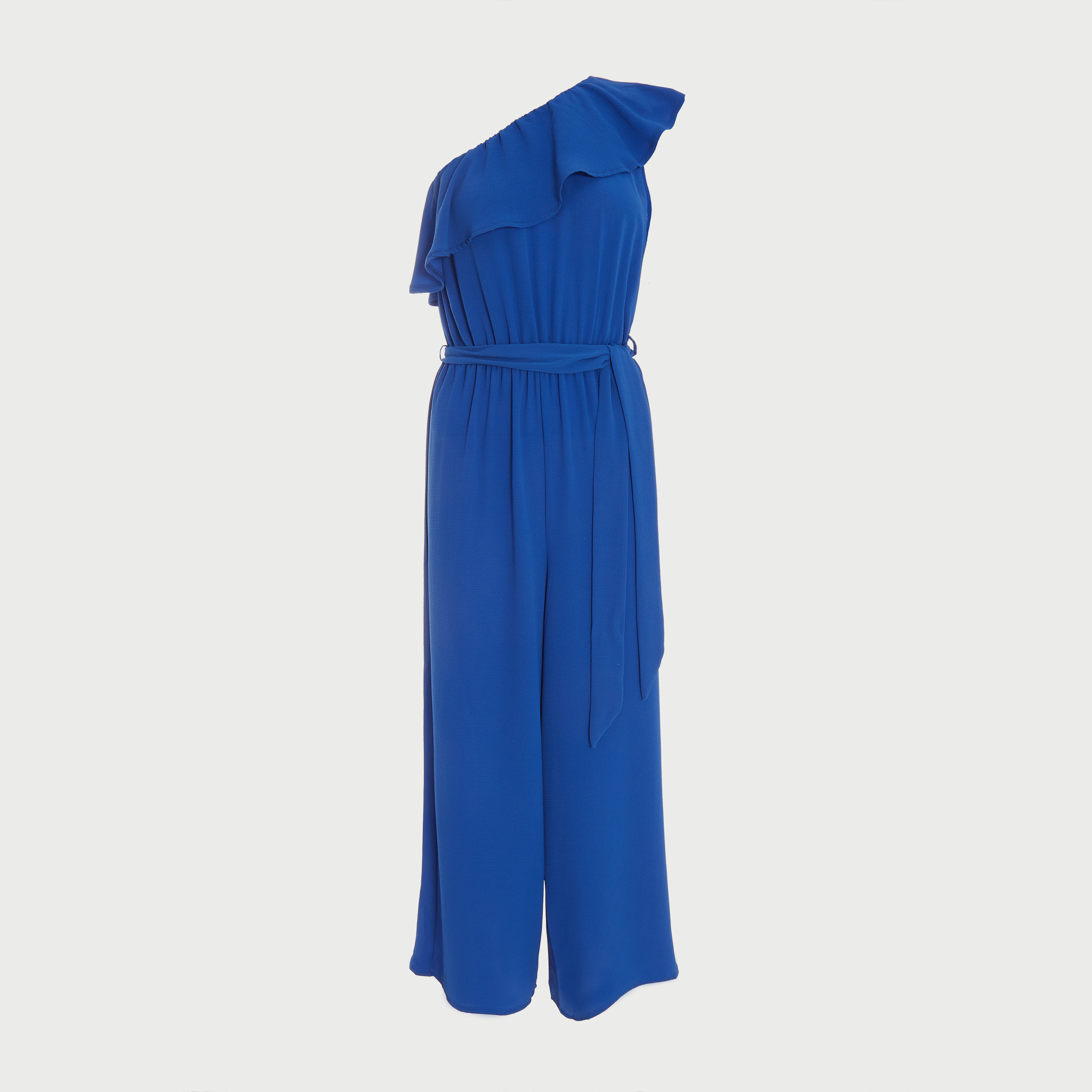 جمبسوت سادة غير متماثل مع حزام ربط من كويز-women-clothing-jumpsuits-image-4