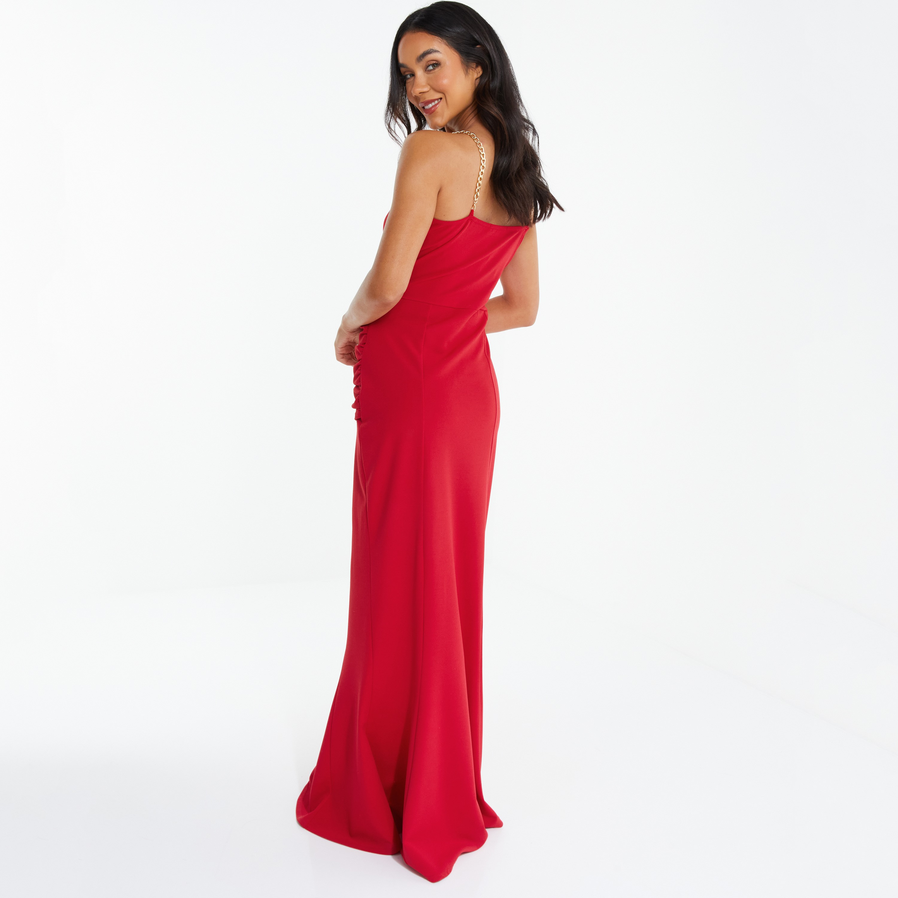 فستان ماكسي مع أشرطة الكتف سادة من كويز-women-clothing-dresses-image-3
