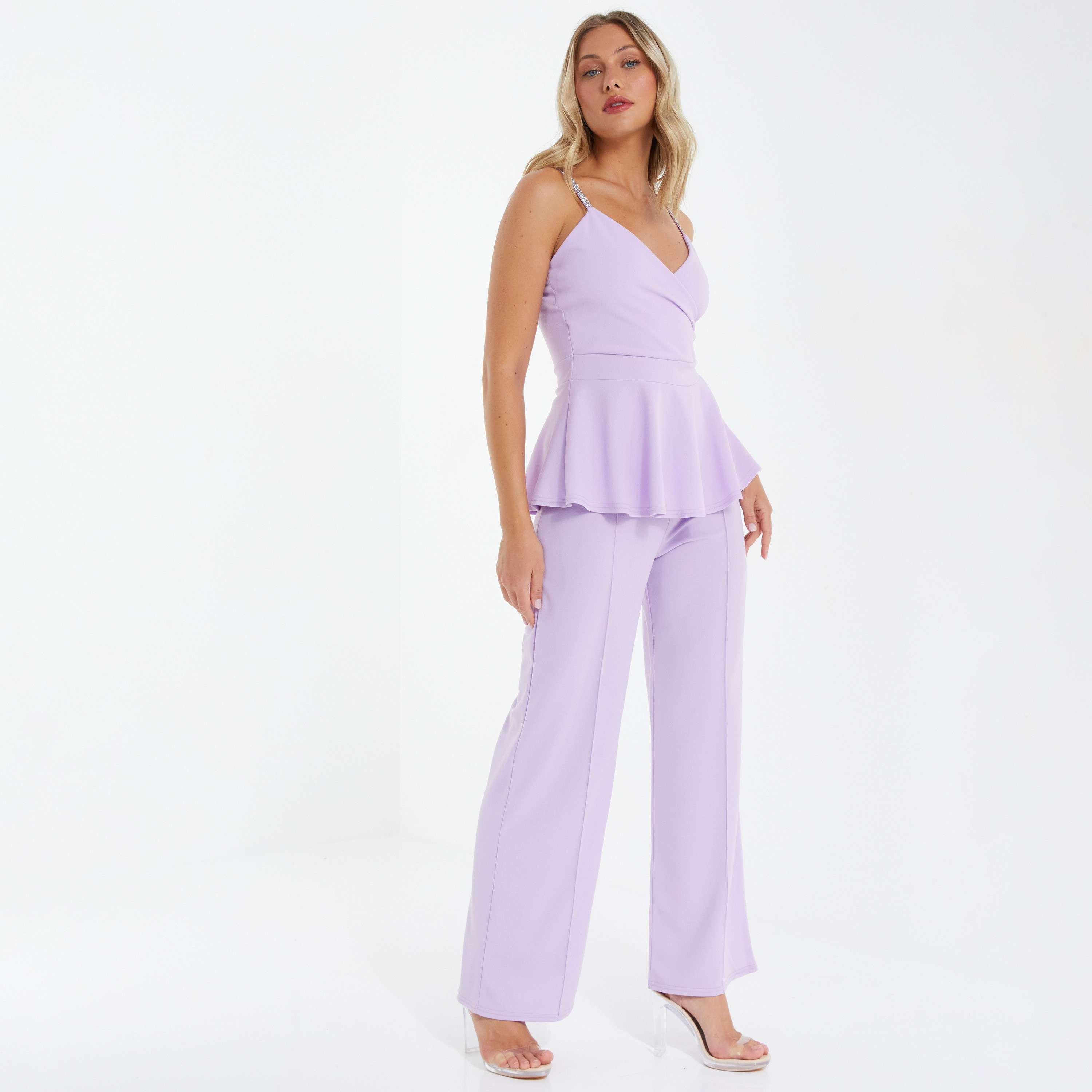 كويز - بلوزة بكشكش وشيالات - مزين-women-clothing-shirtsandblouses-blouses-image-2