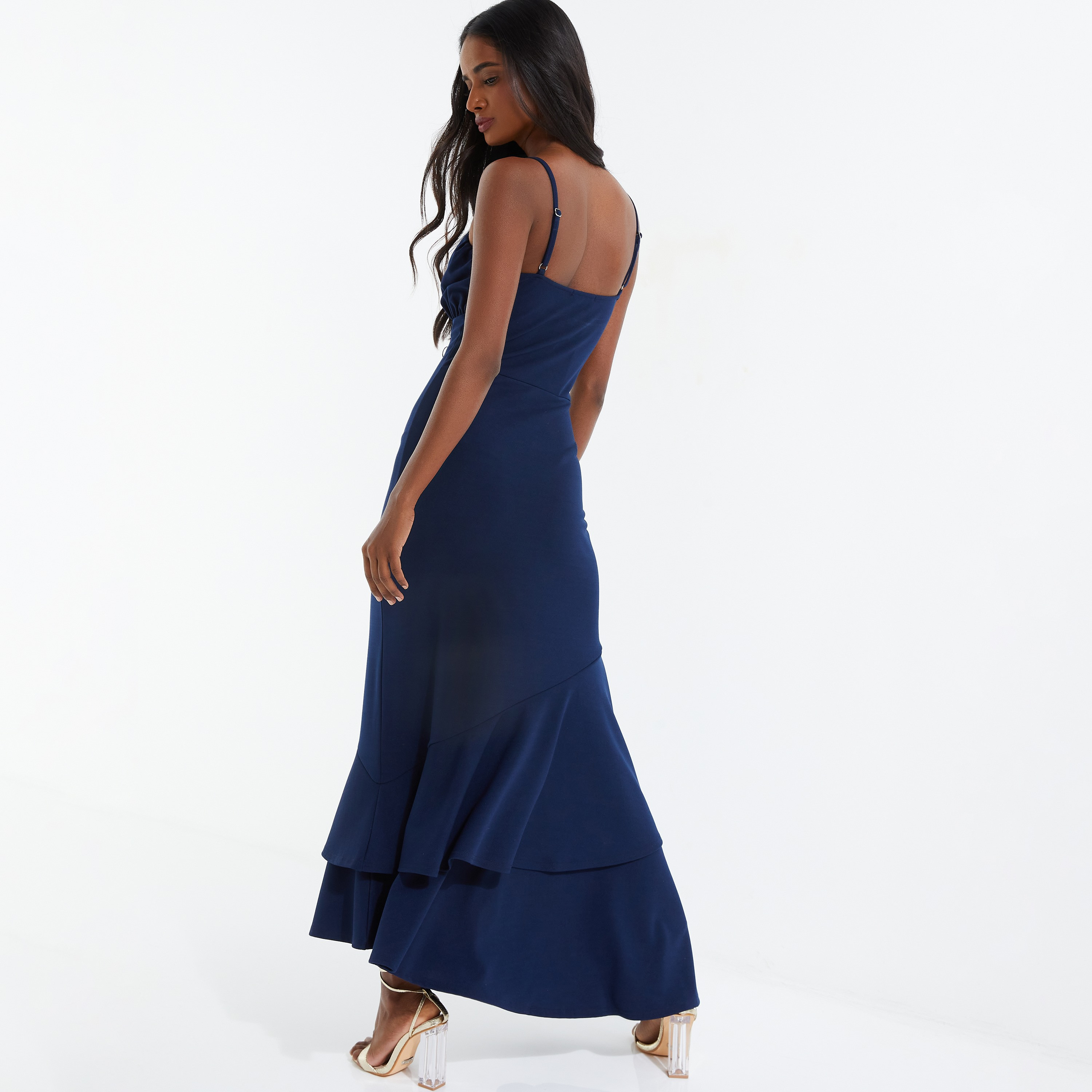 فستان ماكسي بحمالات الكتف سادة من كويز-women-clothing-dresses-image-4