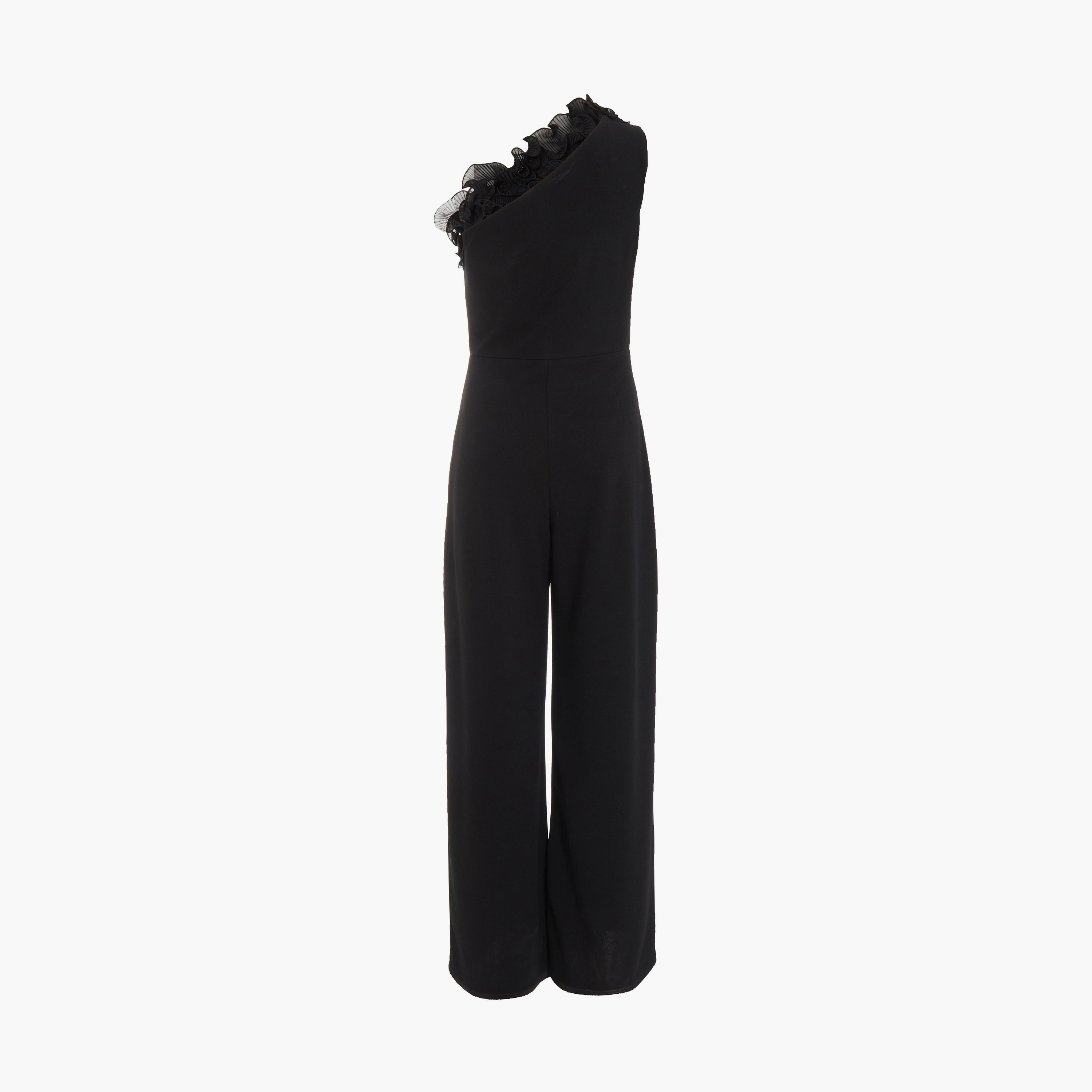 Quiz Ruffle One Shoulder Jumpsuit-women-clothing-jumpsuits-image-1