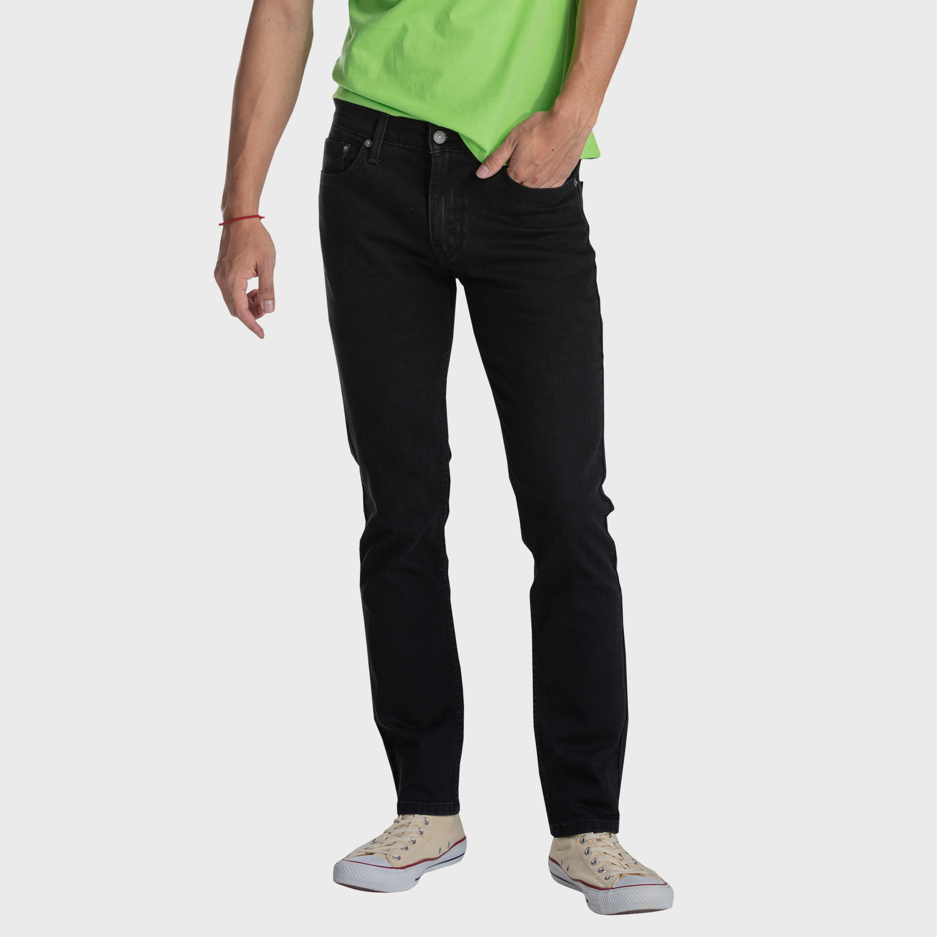 Levi's Black Slim Fit Low-Rise Jeans-men-clothing-bottoms-jeans-image-1