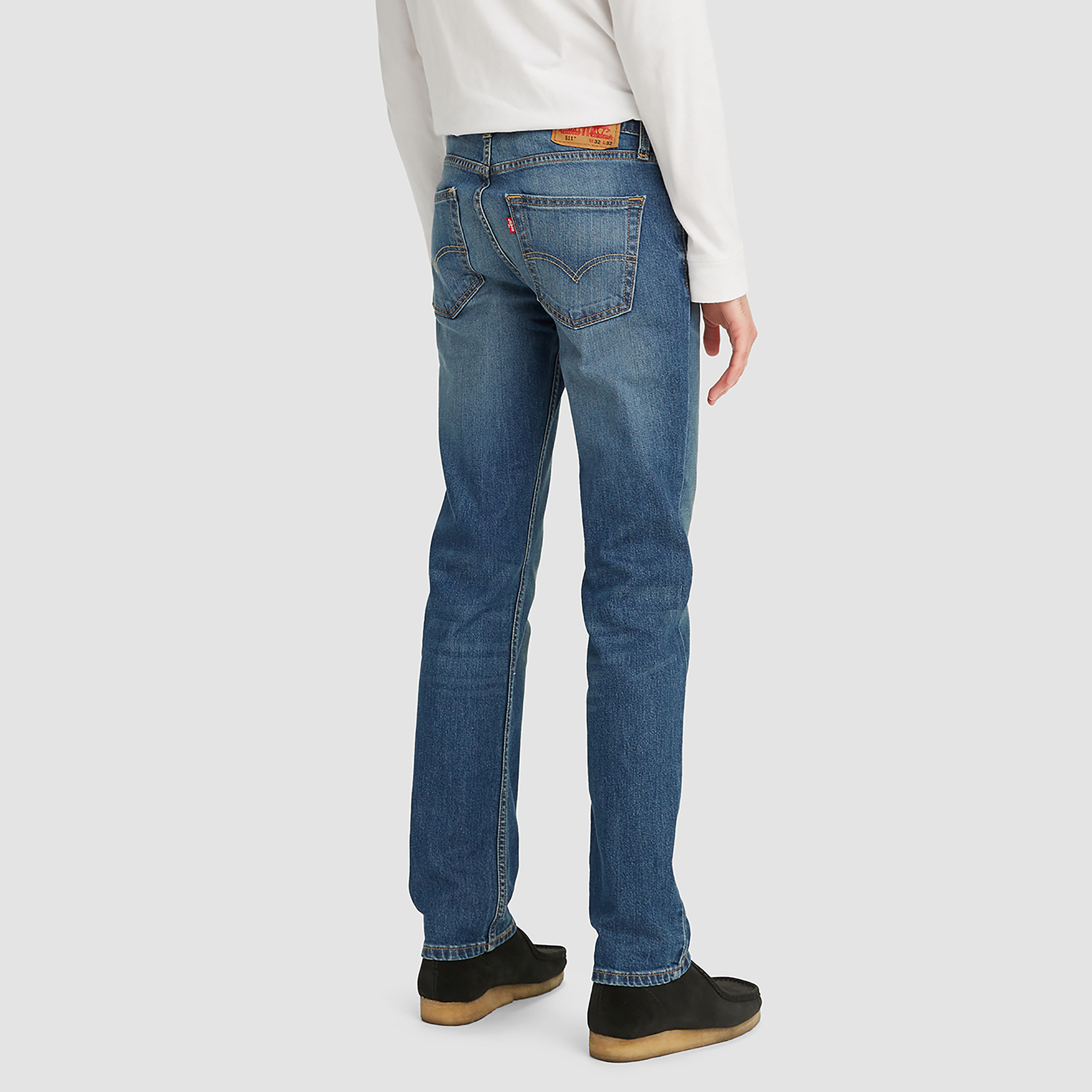 جينز ليفيس 511 الأزرق النحيف متوسط الارتفاع بإغلاق أزرار-men-clothing-bottoms-jeans-image-3
