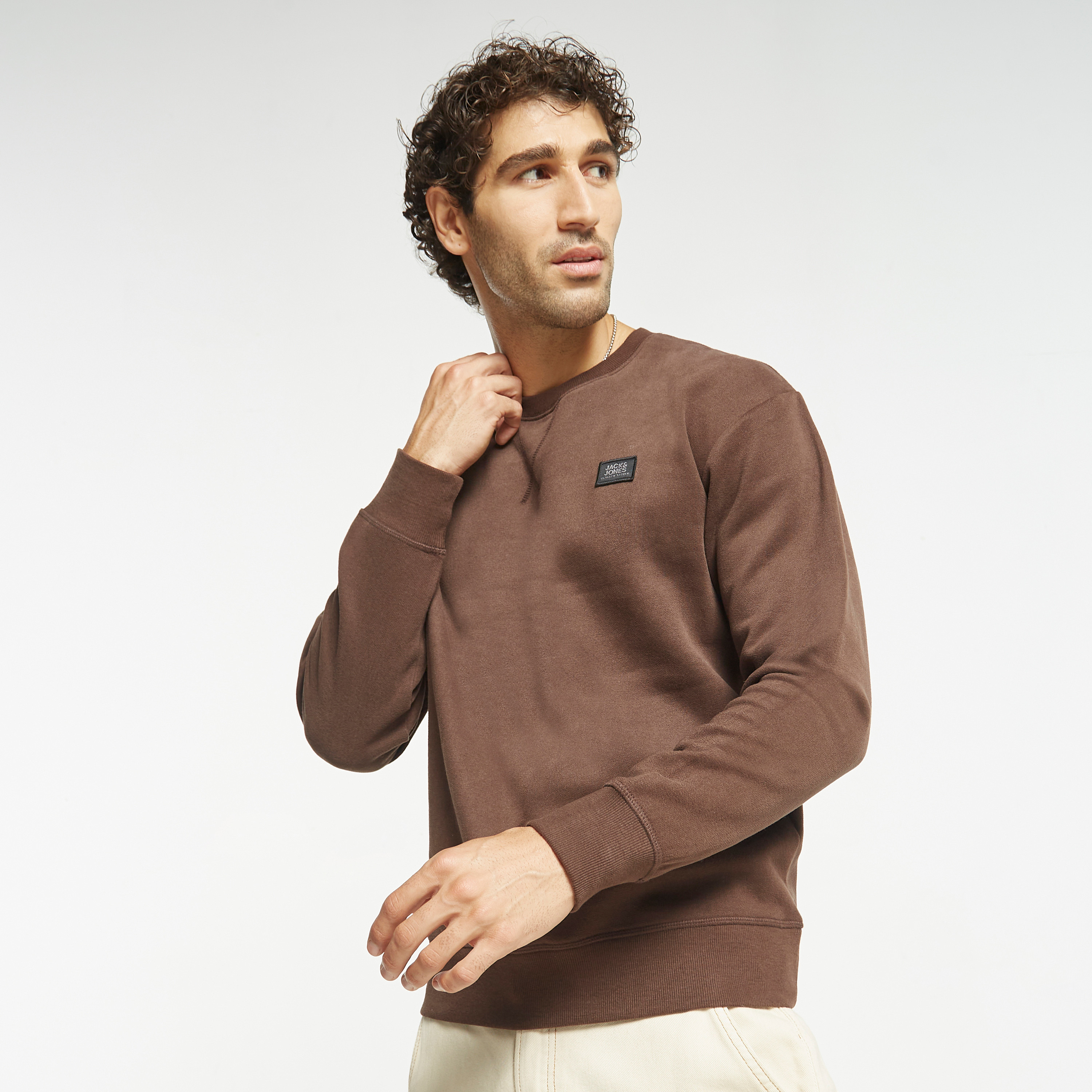 Jack & Jones Logo Crew Neck Sweatshirt-men-winterwear-hoodiesandsweatshirts-image-5