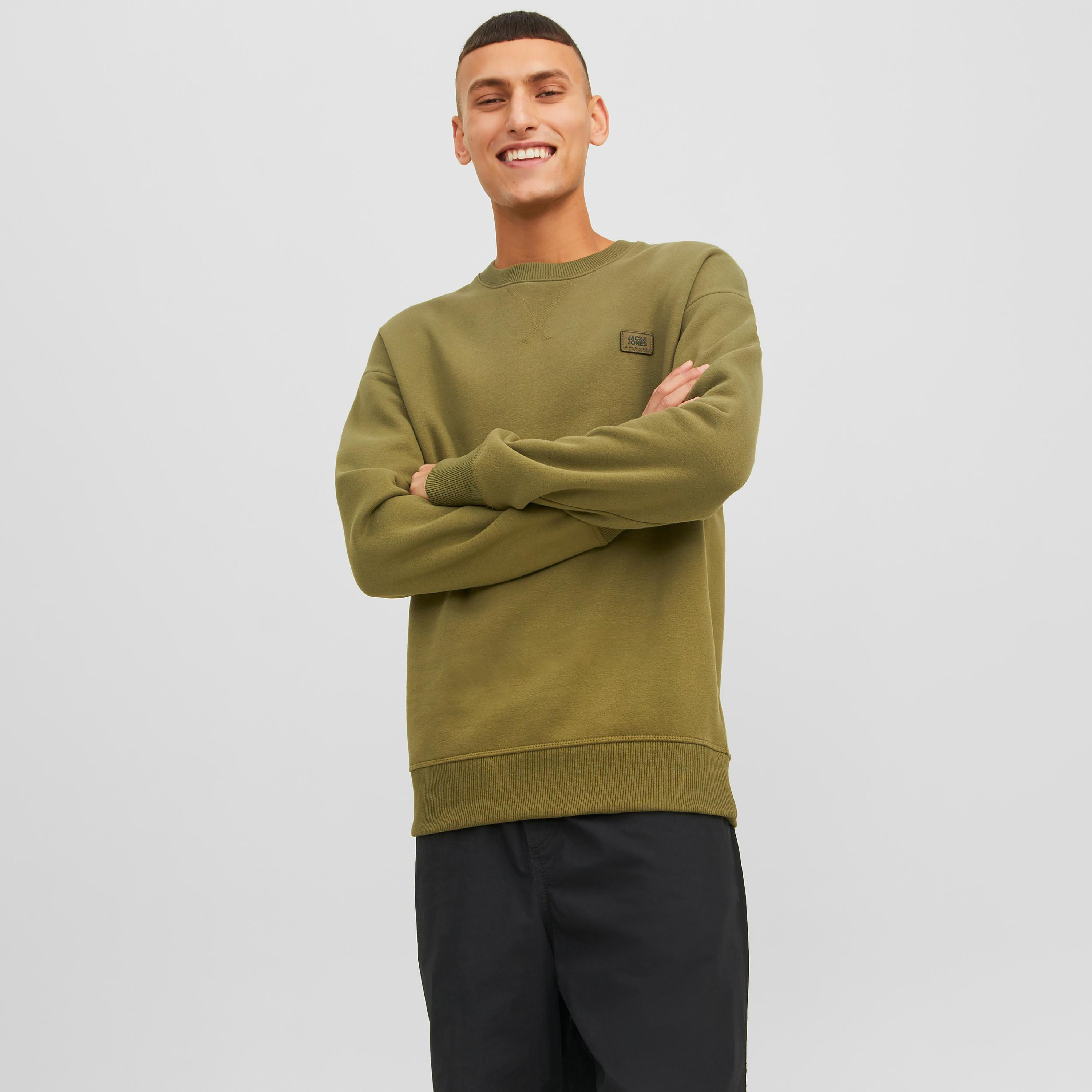 Jack & Jones Logo Crew Neck Sweatshirt-men-winterwear-hoodiesandsweatshirts-image-9