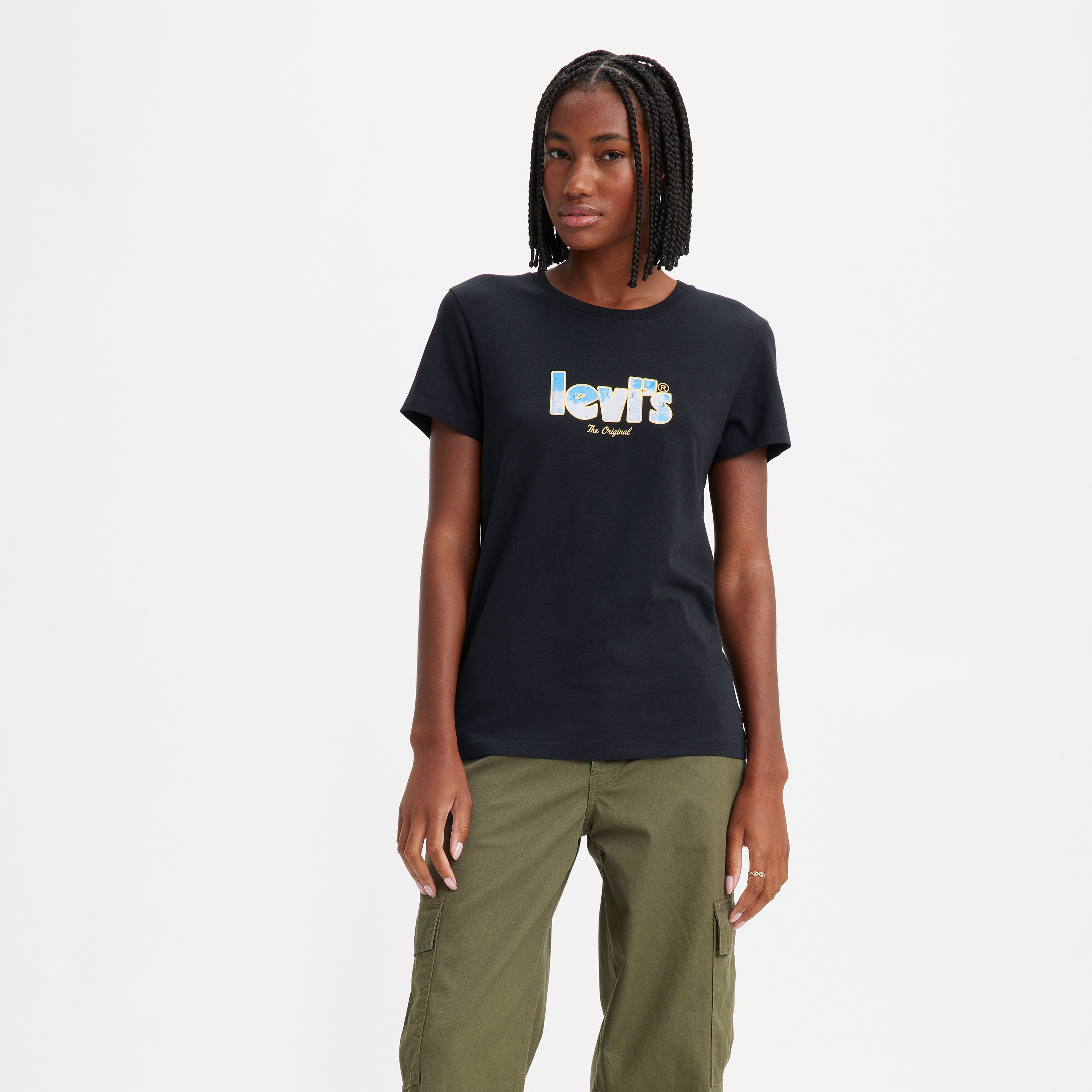 Levis Logo Crew Neck Short Sleeves T-Shirt-women-clothing-tshirts-image-1