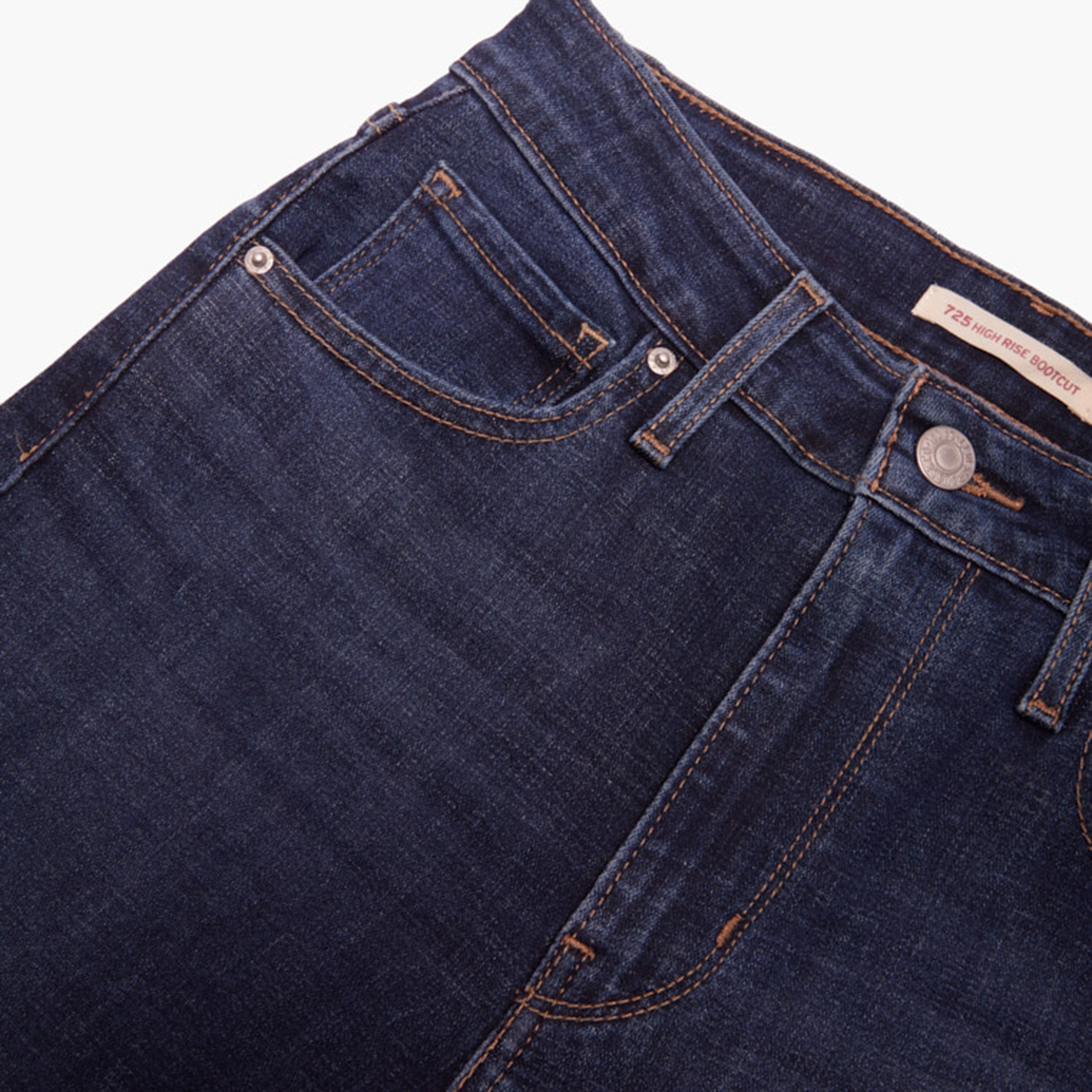 بنطلون جينز 725 بقصة بوتكات ذو خمسة جيوب باللون الأزرق الداكن للنساء من ليفايس-women-clothing-bottoms-jeans-image-4