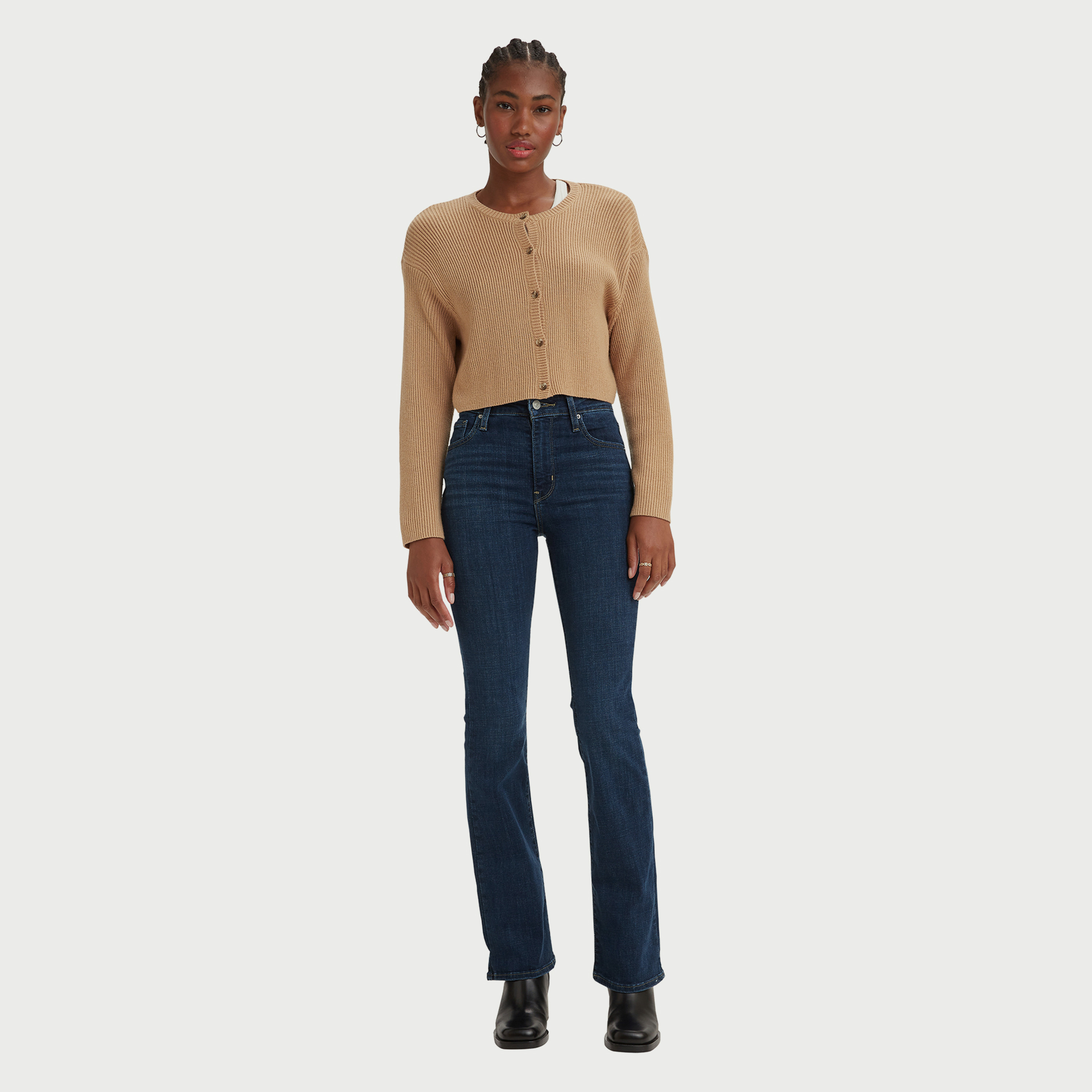 بنطلون جينز 725 بقصة بوتكات ذو خمسة جيوب باللون الأزرق الداكن للنساء من ليفايس-women-clothing-bottoms-jeans-image-5