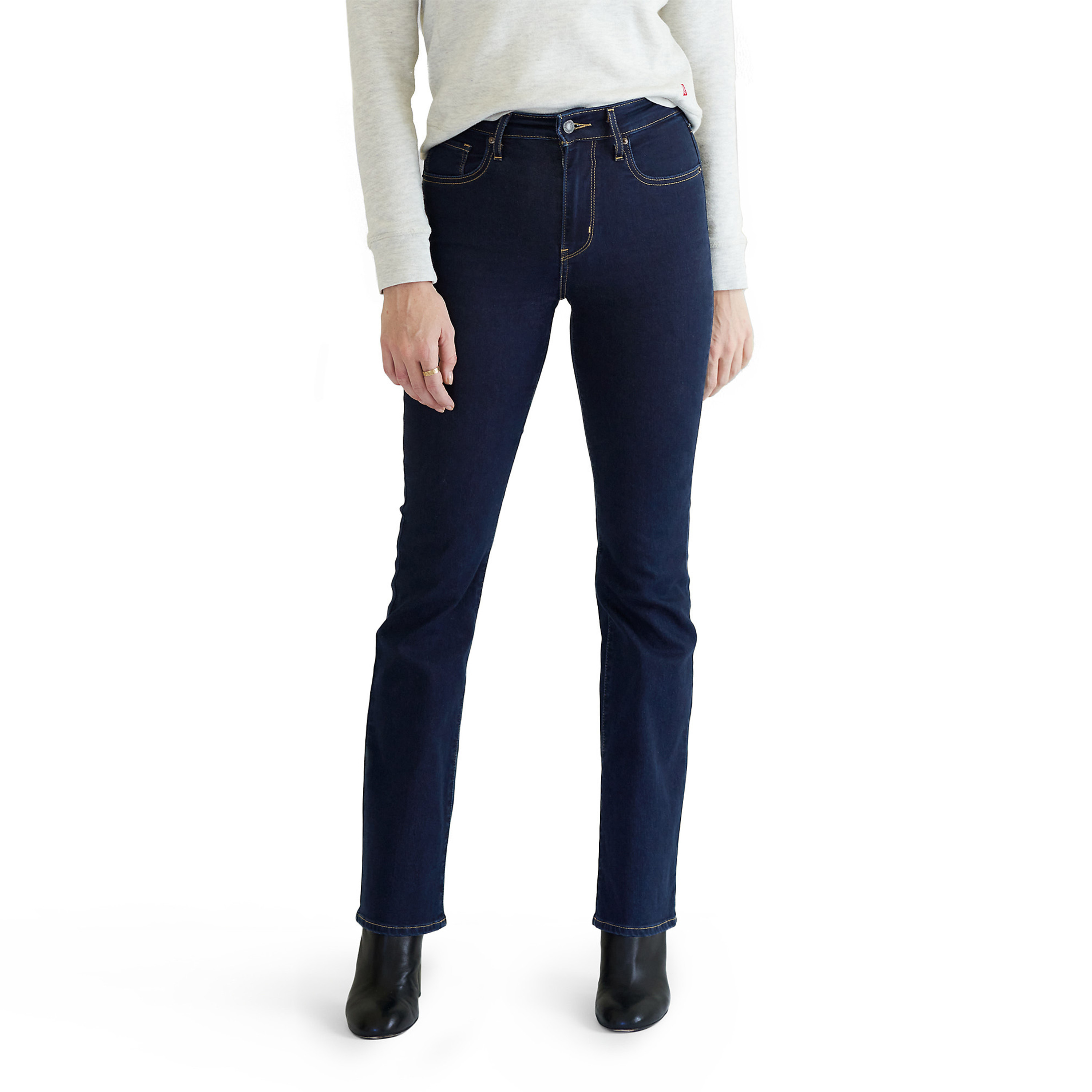 Levi's Black Bootcut High-Rise Jeans-women-clothing-bottoms-jeans-image-1