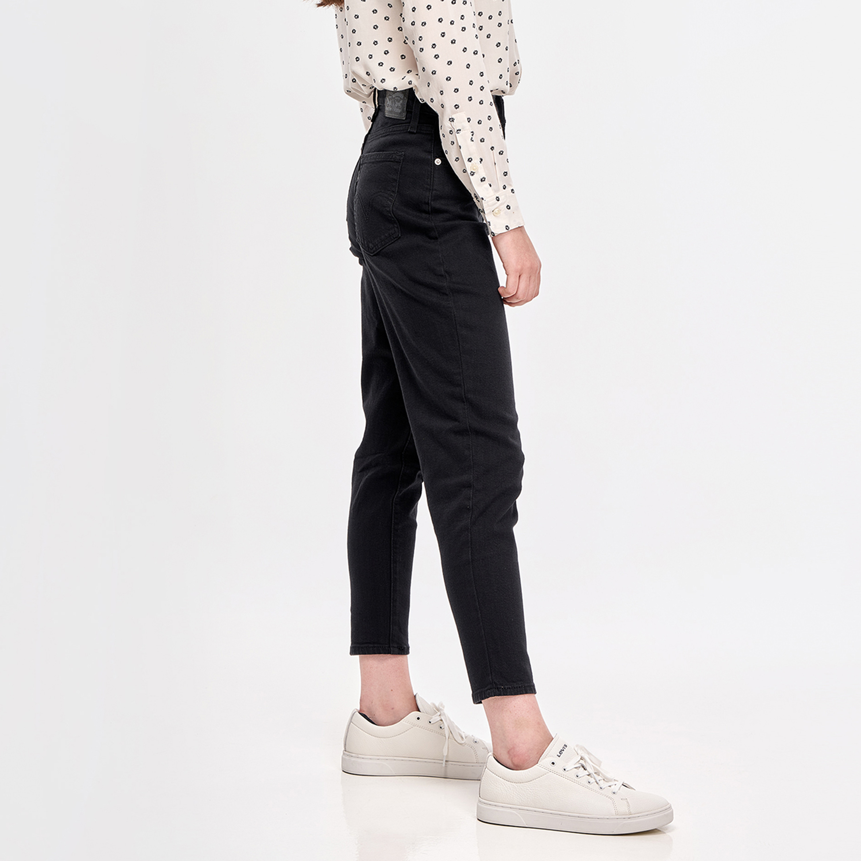 Levis Black Mom Fit High-Rise Button Closure Jeans-women-clothing-bottoms-jeans-image-2