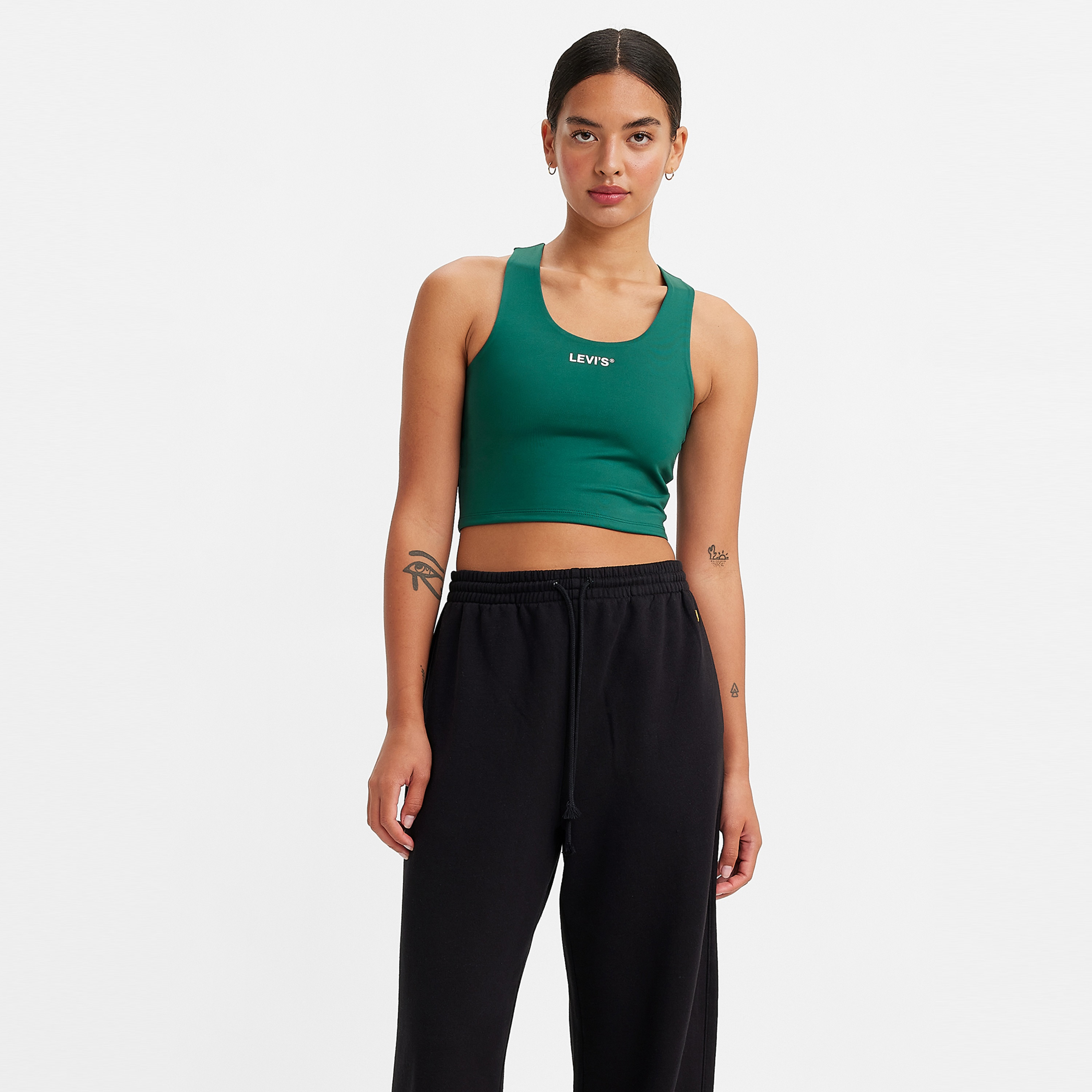 تانك توب بدون أكمام ورقبة واسعة ذات لوجو من ليفايز-women-clothing-tshirts-image-2