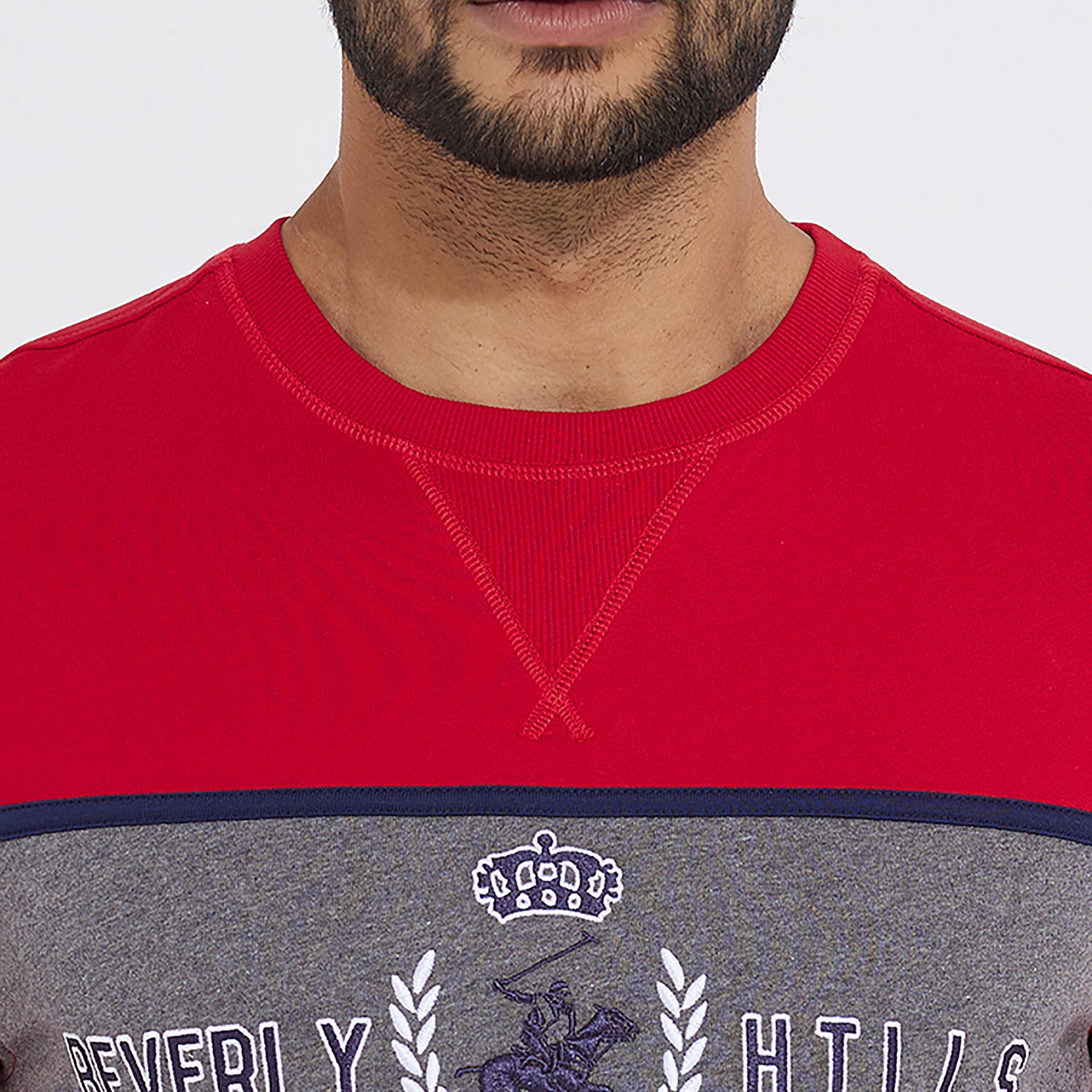 Beverly Hills Polo Club Embroidered Logo Crew Neck Long Sleeves Sweatshirt-men-winterwear-hoodiesandsweatshirts-image-3