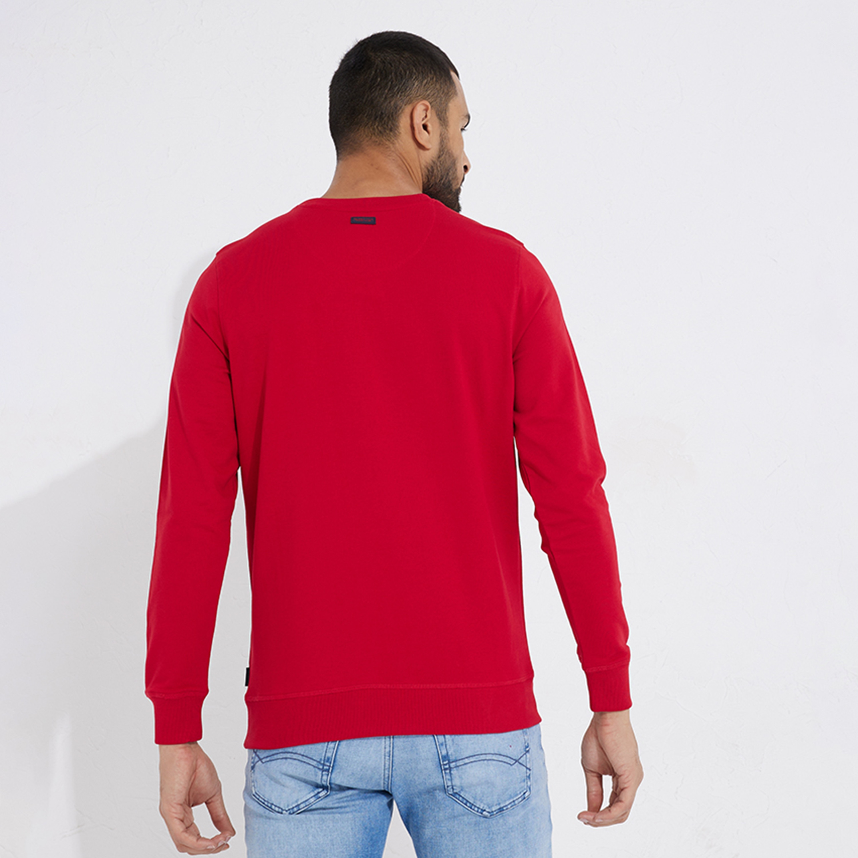 سويت شيرت من بيفرلي هيلز بولو كلوب بياقة مستديرة وأكمام طويلة مع مطرز بشعار-men-winterwear-hoodiesandsweatshirts-image-4
