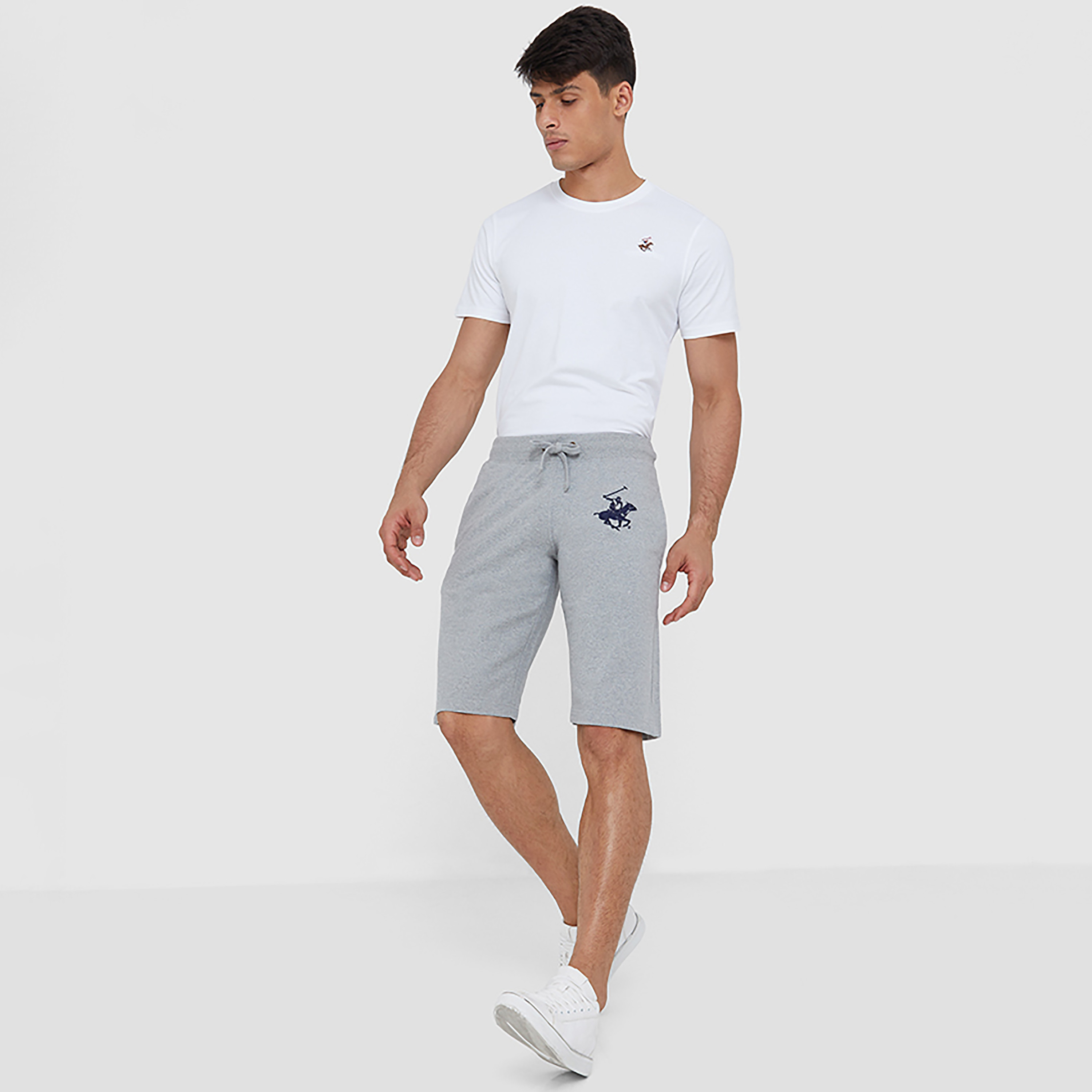 Beverly Hills Polo Club Logo Mid-Rise Drawstring Shorts-men-clothing-bottoms-shorts-image-2
