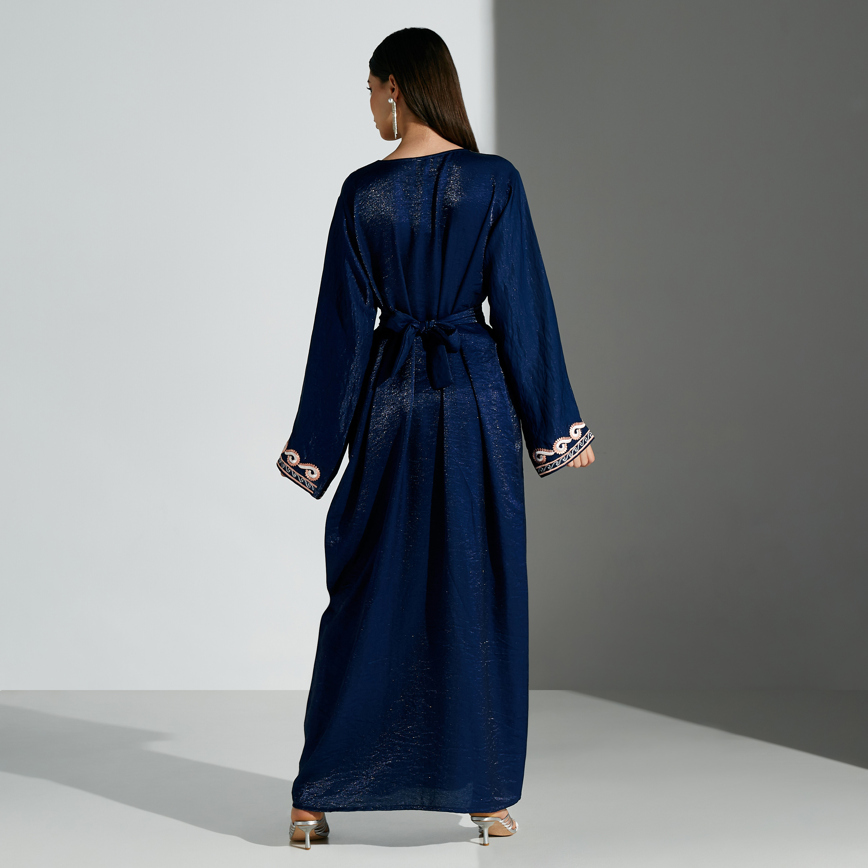 Malikah Embroidered Jalabiya with Tie-Up Belt-women-arabicclothing-jalabiyas-image-5