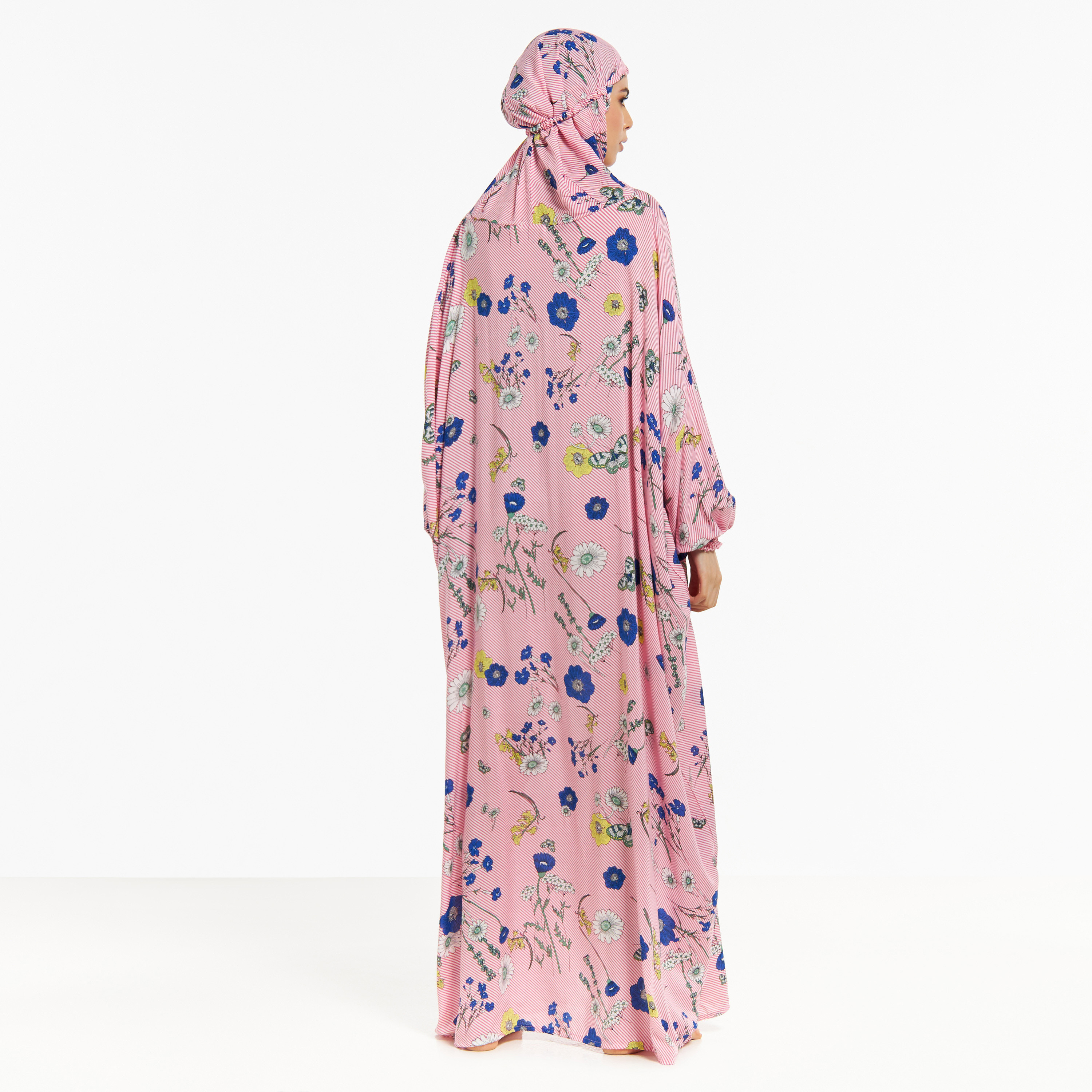 فستان صلاة بطبعات زهرية مع حجاب من ملكة-women-arabicclothing-abayas-image-3