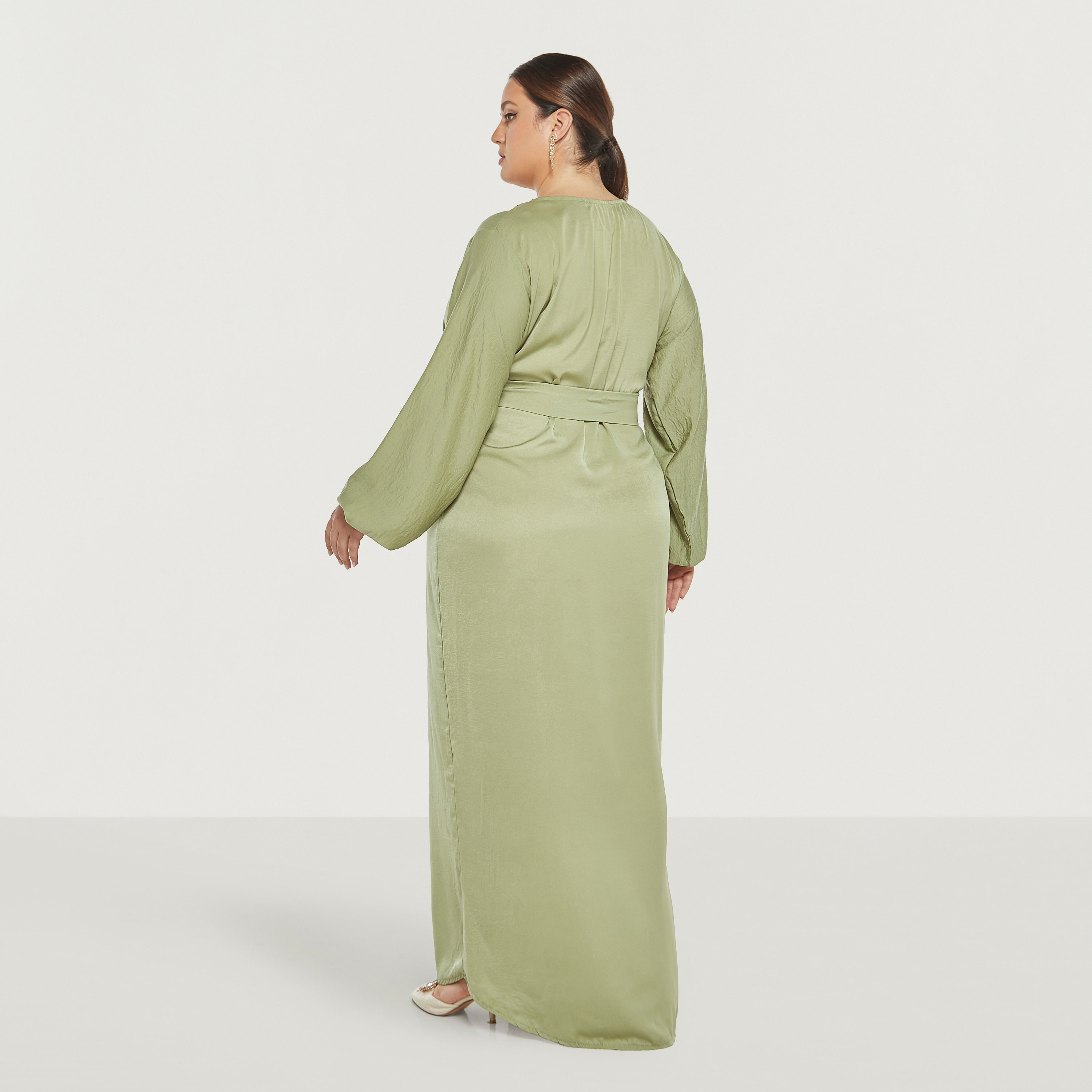 Malikah Floral Embroidered Jalabiya with Tie-Ups-women-arabicclothing-jalabiyas-image-5