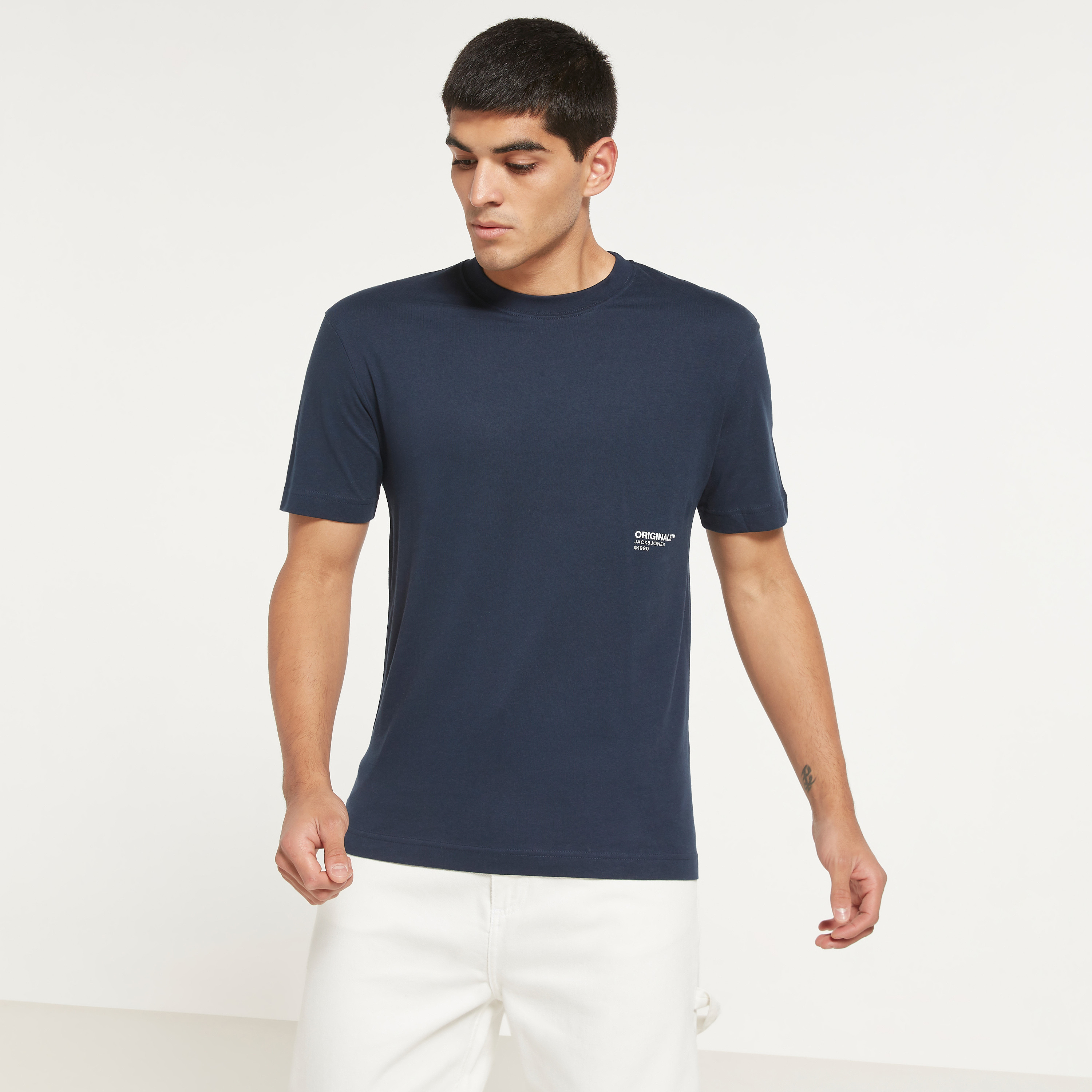 Jack & Jones Printed Crew Neck Short Sleeves T-Shirt-men-clothing-tshirtsandpolos-tshirts-image-1