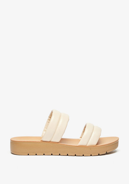 Le Confort Quilted Slip-On Slide Sandals