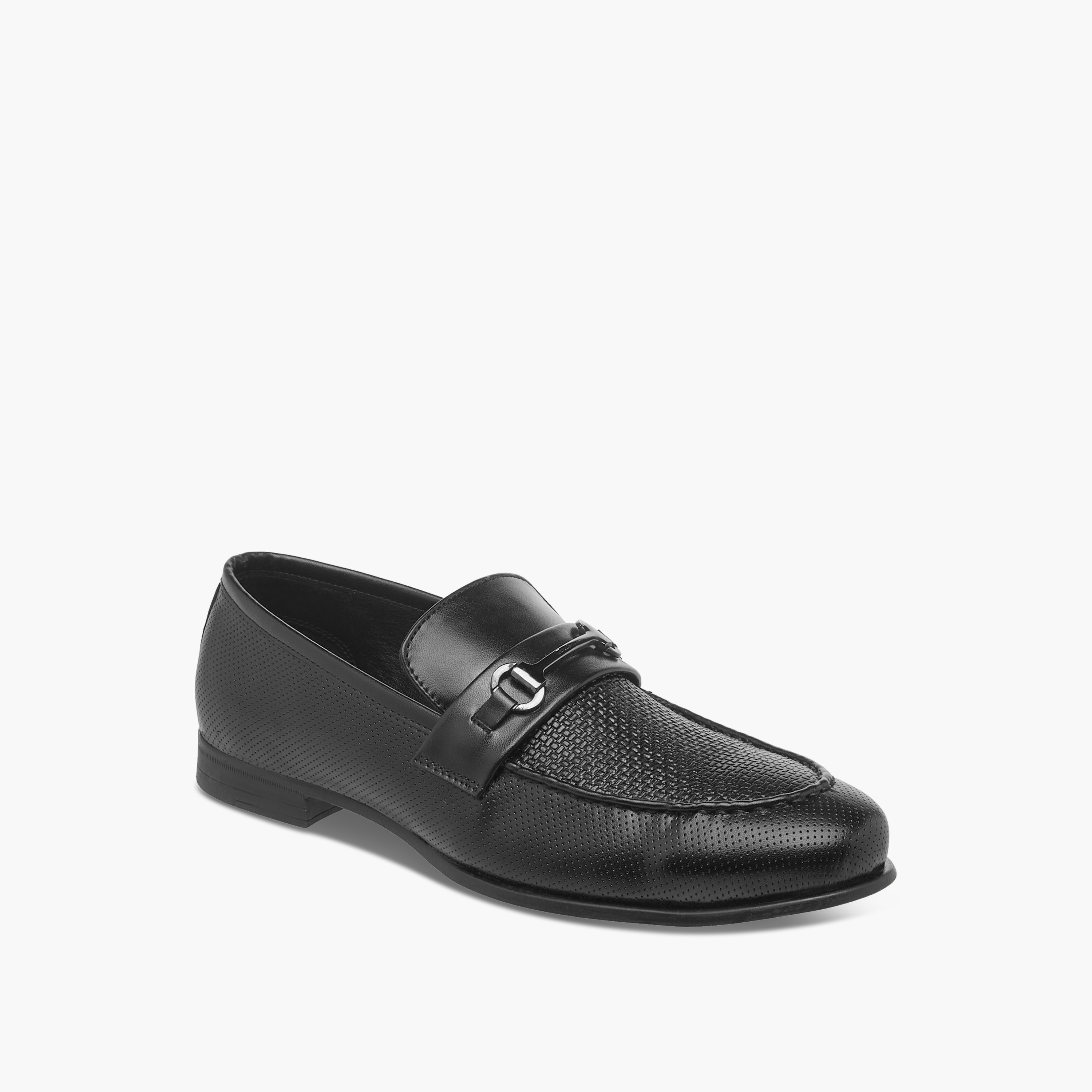 LBL by Shoexpress Metal Accent Slip-On Loafers-men-shoes-formalshoes-image-2