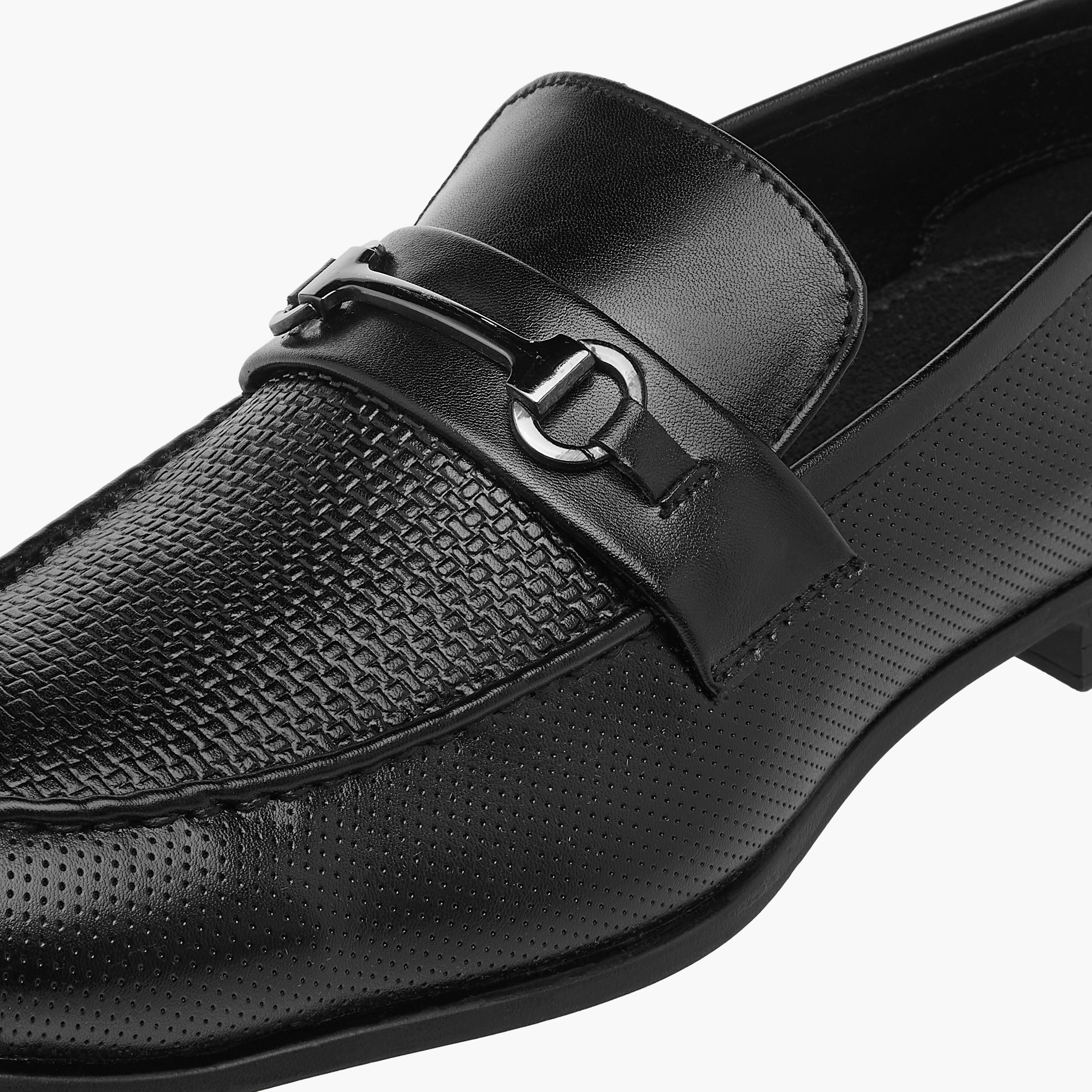 LBL by Shoexpress Metal Accent Slip-On Loafers-men-shoes-formalshoes-image-4