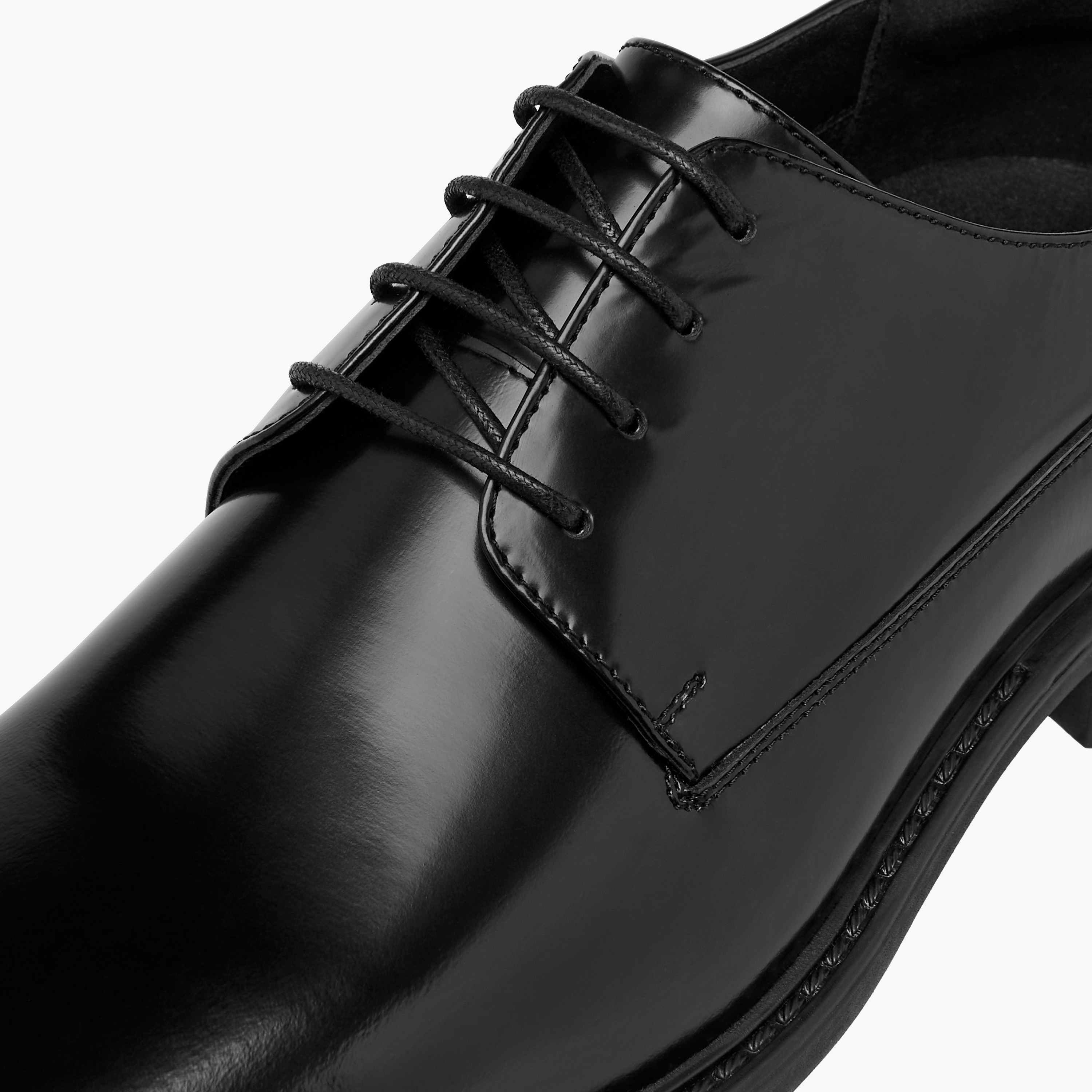 Duchini Men's Leather Solid Lace-Up Derby Shoes-men-shoes-formalshoes-image-4
