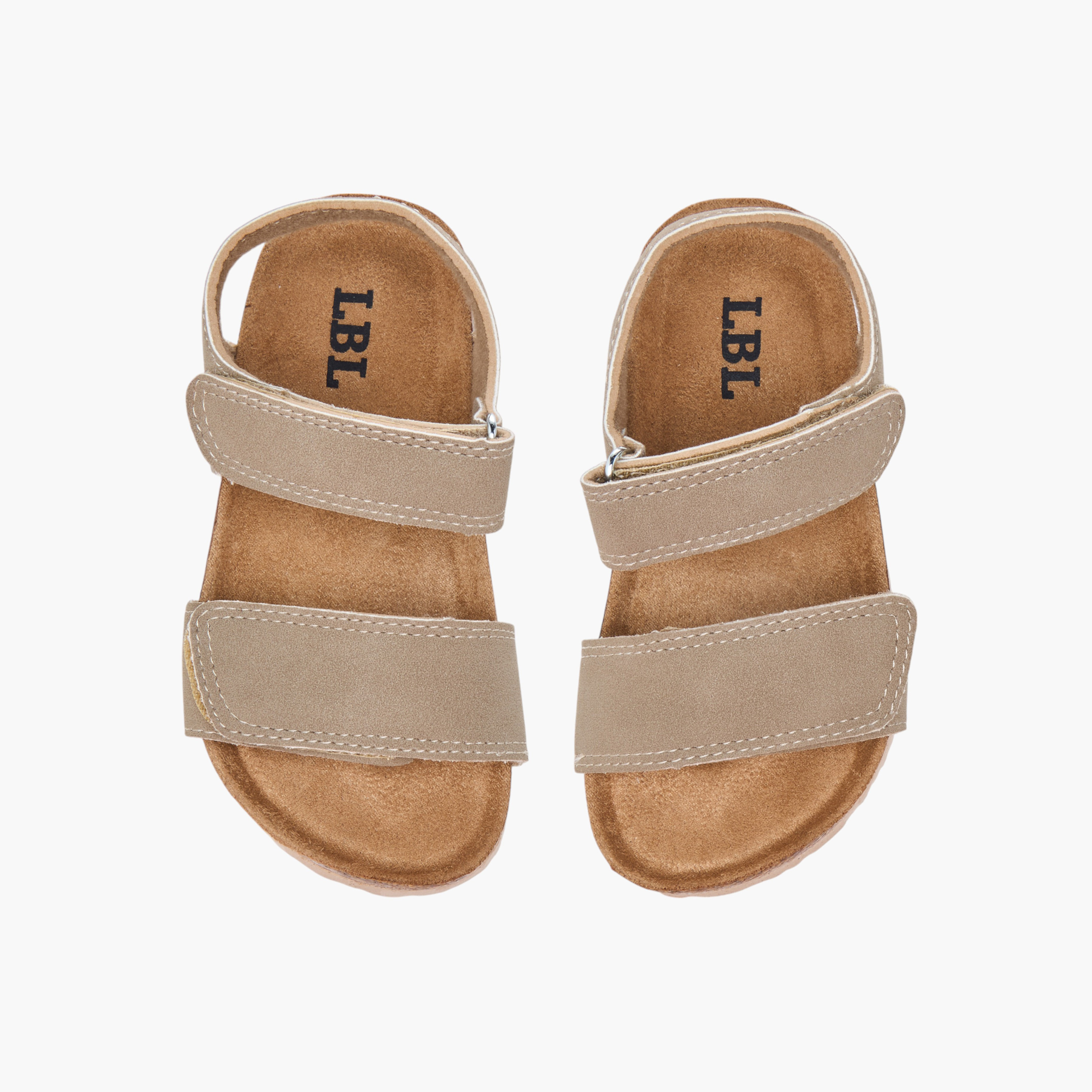 LBL by Shoexpress Solid Sandals with Hook and Loop Closure-boys-shoes-sandals-image-1