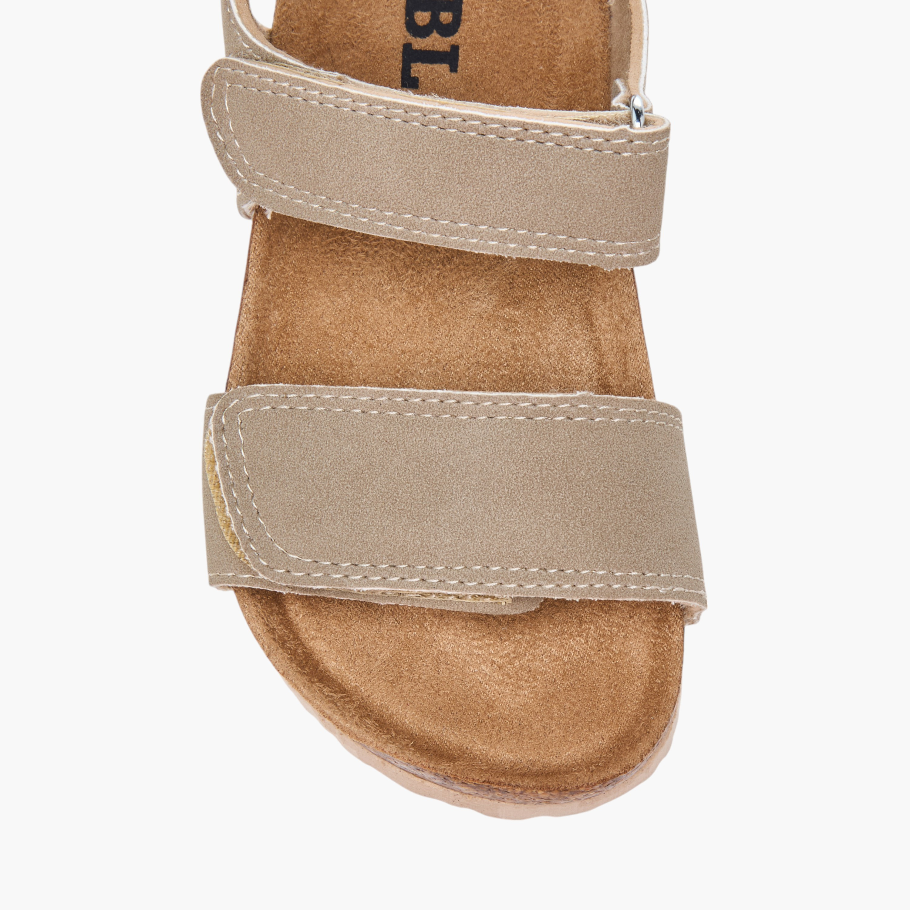 LBL by Shoexpress Solid Sandals with Hook and Loop Closure-boys-shoes-sandals-image-3