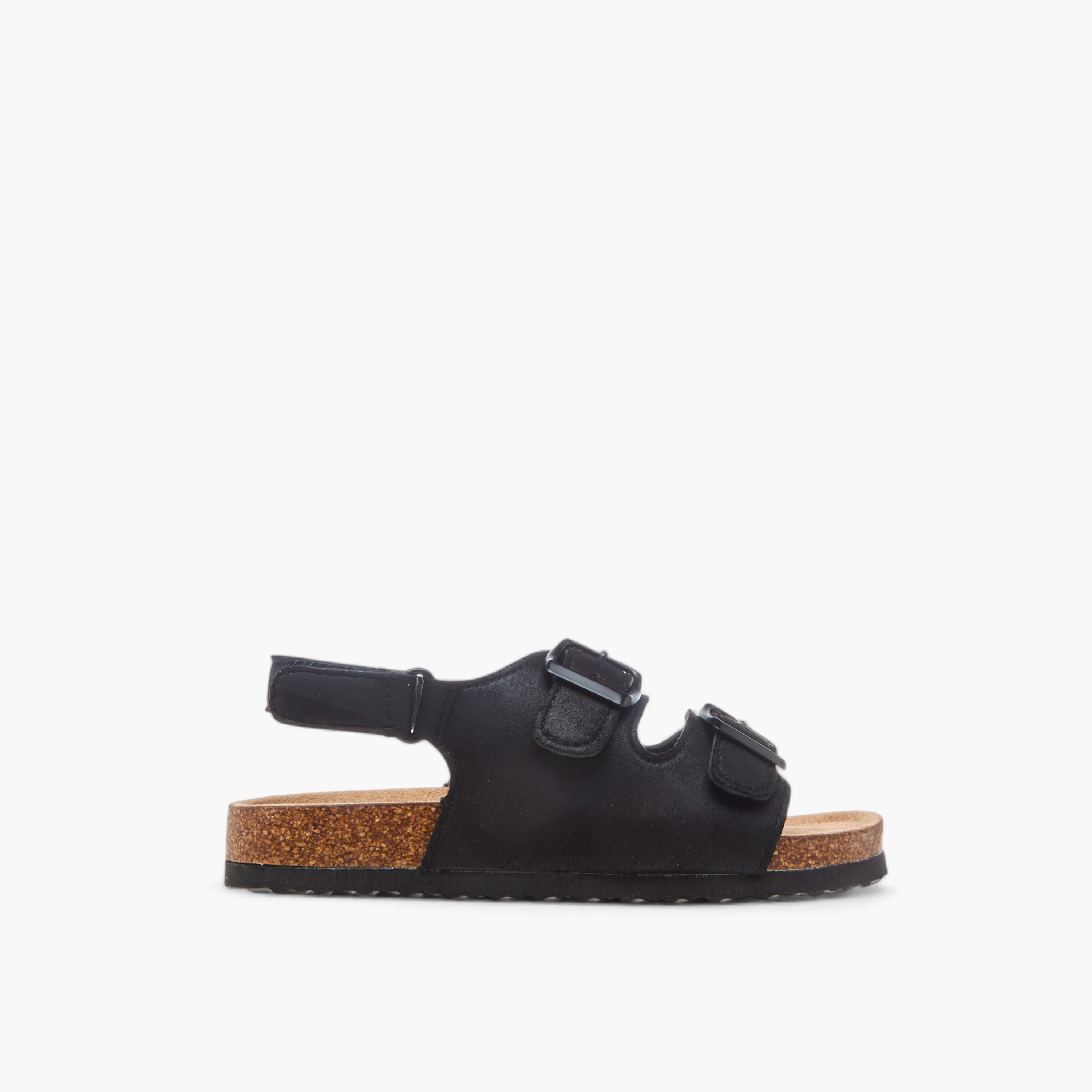 صندل بأحزمة وزينة إبزيم وشريط إغلاق لاصق من إل بي إل من شو إكسبريس-boys-shoes-sandals-image-2