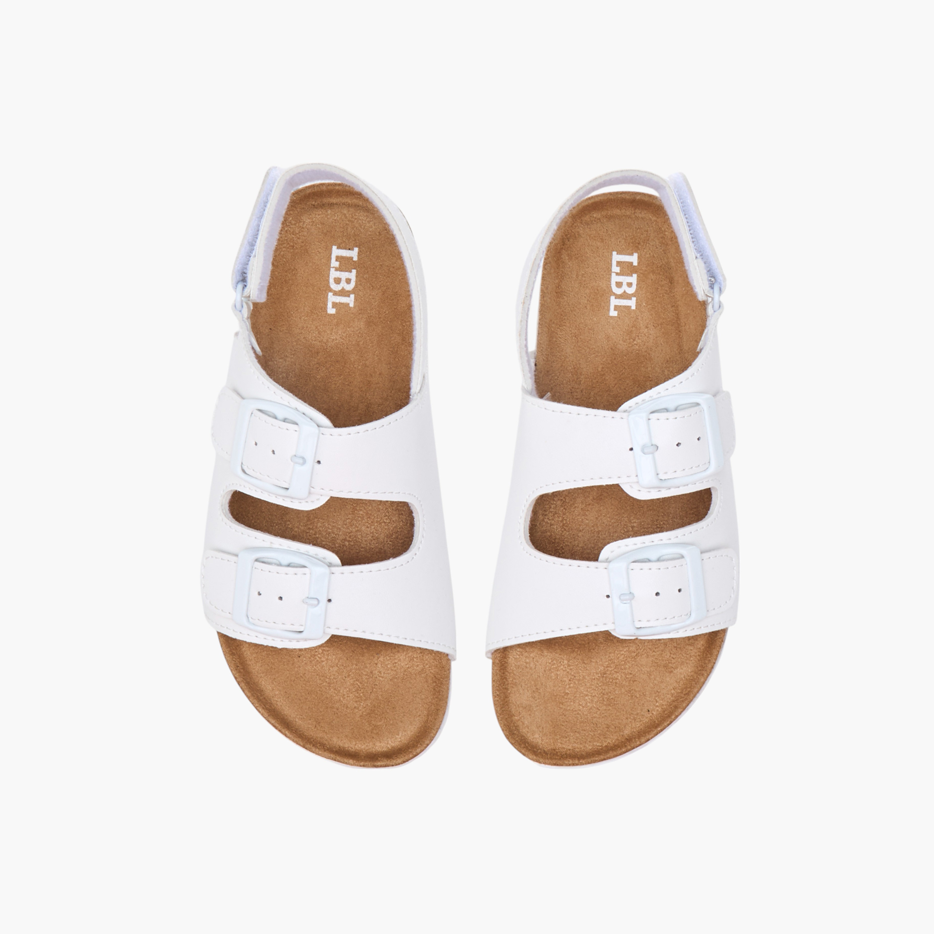 LBL by Shoexpress Buckle Accent Strap Sandals with Hook and Loop Closure-boys-shoes-sandals-image-1